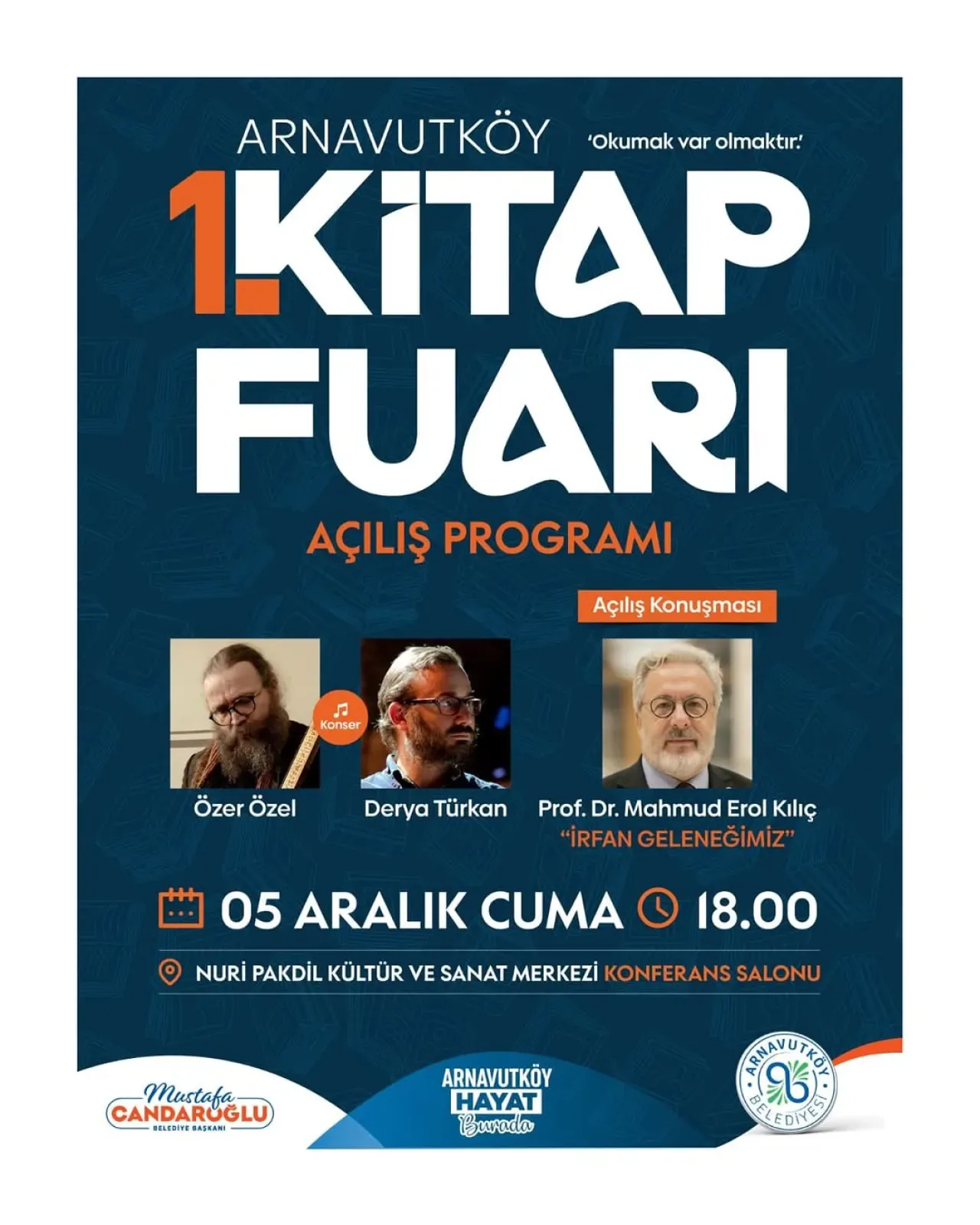 Arnavutluk Belediyesi 1. Kitap Fuarı, 5-6 Aralık'ta Okurlarla Buluşuyor Arnavutluk Belediyesi 1. Kitap Fuarı, 5-6 Aralık'ta Okurlarla Buluşuyor