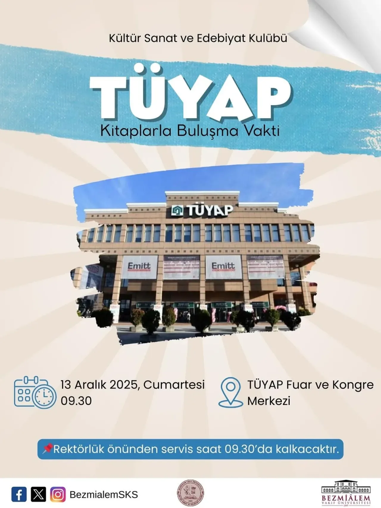 Bezmialem Vakıf Üniversitesi Öğrencileri TÜYAP Kitap Fuarı'na Gidiyor Bezmialem Vakıf Üniversitesi Öğrencileri TÜYAP Kitap Fuarı'na Gidiyor