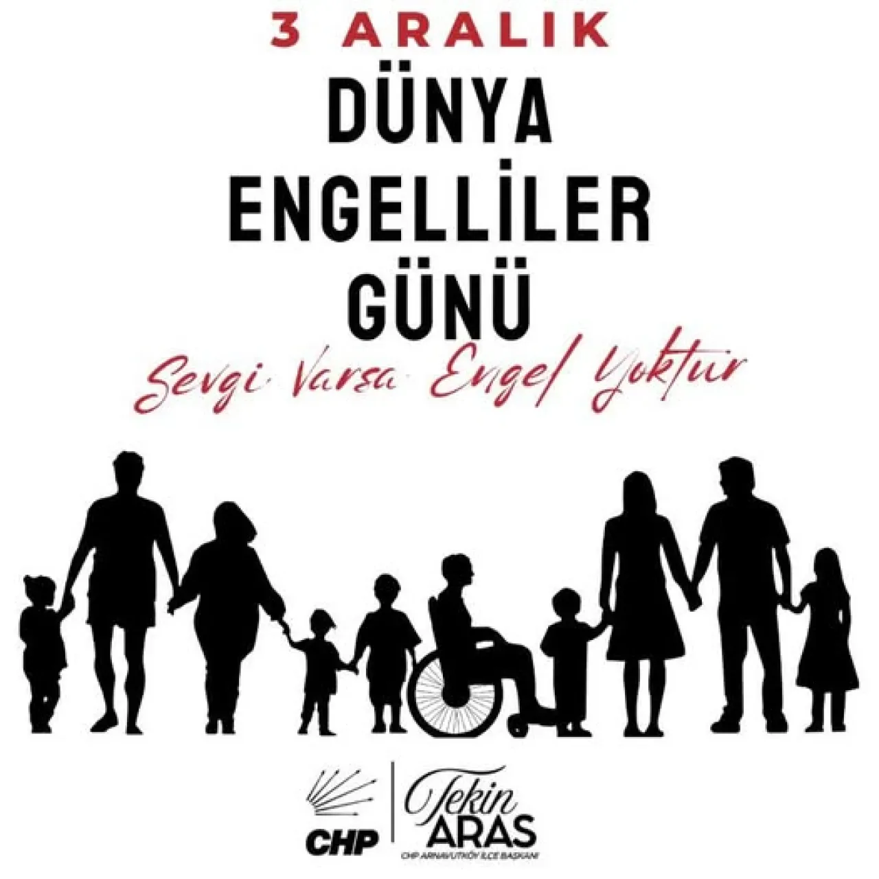 CHP Arnavutköy'den 3 Aralık Dünya Engelliler Günü Açıklaması: Eşit ve Erişilebilir Yaşam Vurgusu CHP Arnavutköy'den 3 Aralık Dünya Engelliler Günü Açıklaması: Eşit ve Erişilebilir Yaşam Vurgusu