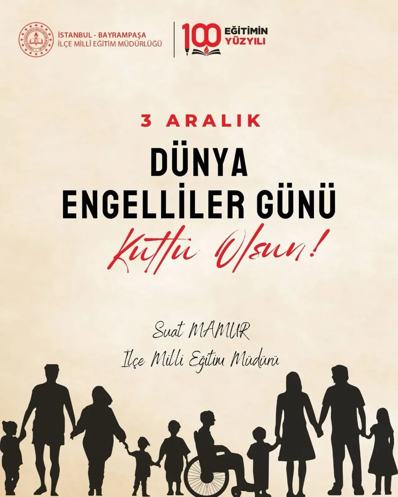 Bayrampaşa'da 3 Aralık Dünya Engelliler Günü'nde Farkındalık Vurgusu Bayrampaşa'da 3 Aralık Dünya Engelliler Günü'nde Farkındalık Vurgusu