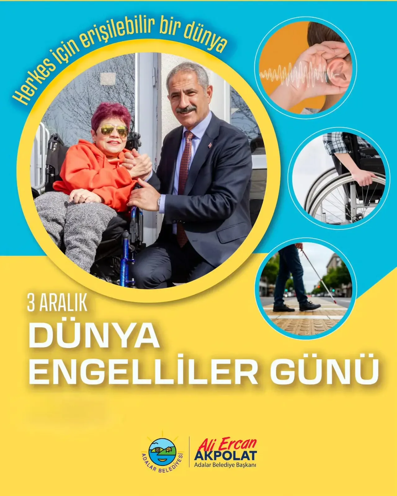 Adalar Belediyesi, 3 Aralık Dünya Engelliler Günü'nde Eşit Hak ve Özgürlük Vurgusu Yaptı Adalar Belediyesi, 3 Aralık Dünya Engelliler Günü'nde Eşit Hak ve Özgürlük Vurgusu Yaptı
