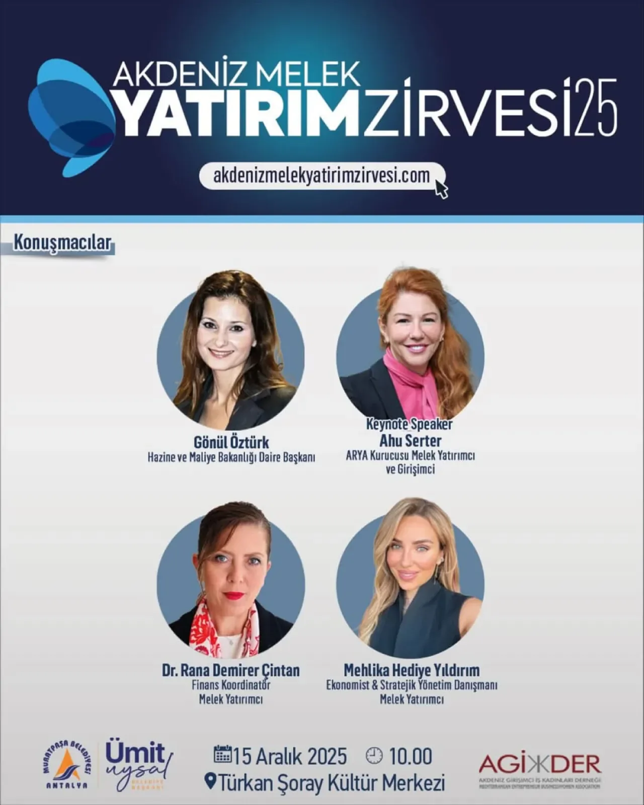 Muratpaşa Belediyesi ve AGİDER'den Girişimcilere Destek: Akdeniz Melek Yatırım Zirvesi Muratpaşa Belediyesi ve AGİDER'den Girişimcilere Destek: Akdeniz Melek Yatırım Zirvesi