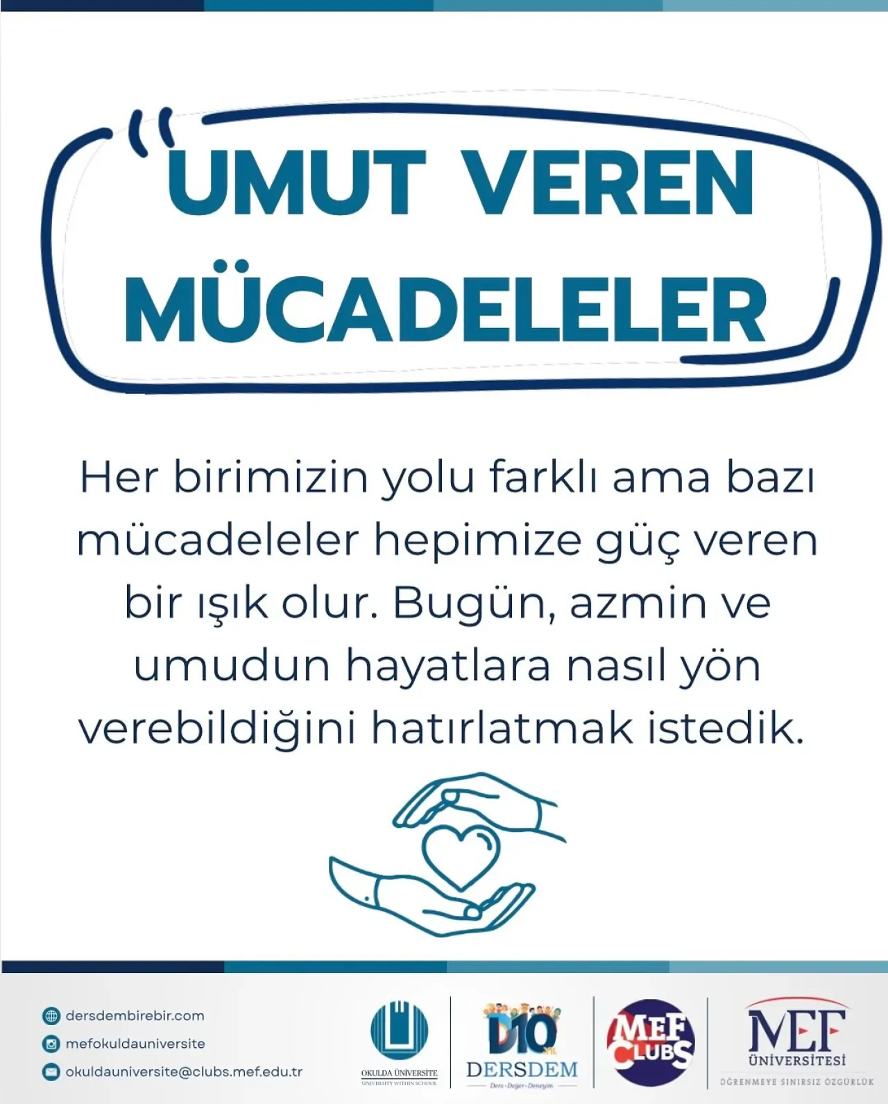 MEF Okulda Üniversite Kulübü, 3 Aralık Dünya Engelliler Günü'nde Anlamlı Bir Mesaj Verdi MEF Okulda Üniversite Kulübü, 3 Aralık Dünya Engelliler Günü'nde Anlamlı Bir Mesaj Verdi