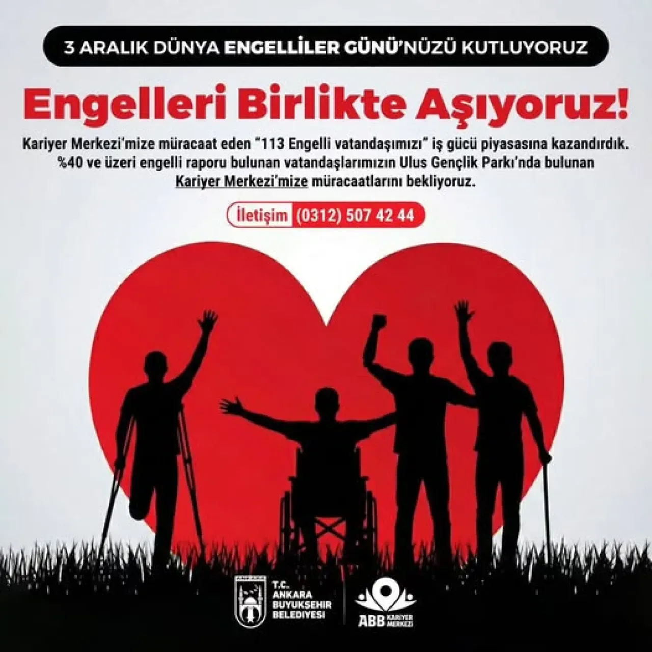 Ankara Büyükşehir Belediyesi, 113 Engelli Vatandaşı İstihdama Kazandırdı Ankara Büyükşehir Belediyesi, 113 Engelli Vatandaşı İstihdama Kazandırdı