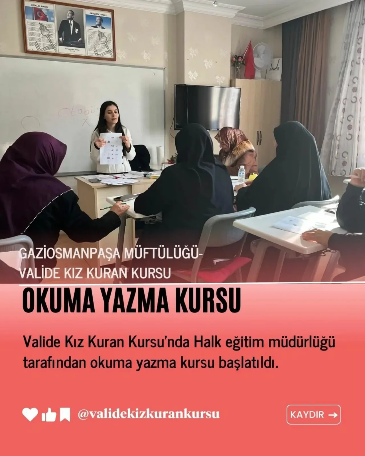 Gaziosmanpaşa'da 18 Kadın Okuma Yazma Öğreniyor Gaziosmanpaşa'da 18 Kadın Okuma Yazma Öğreniyor