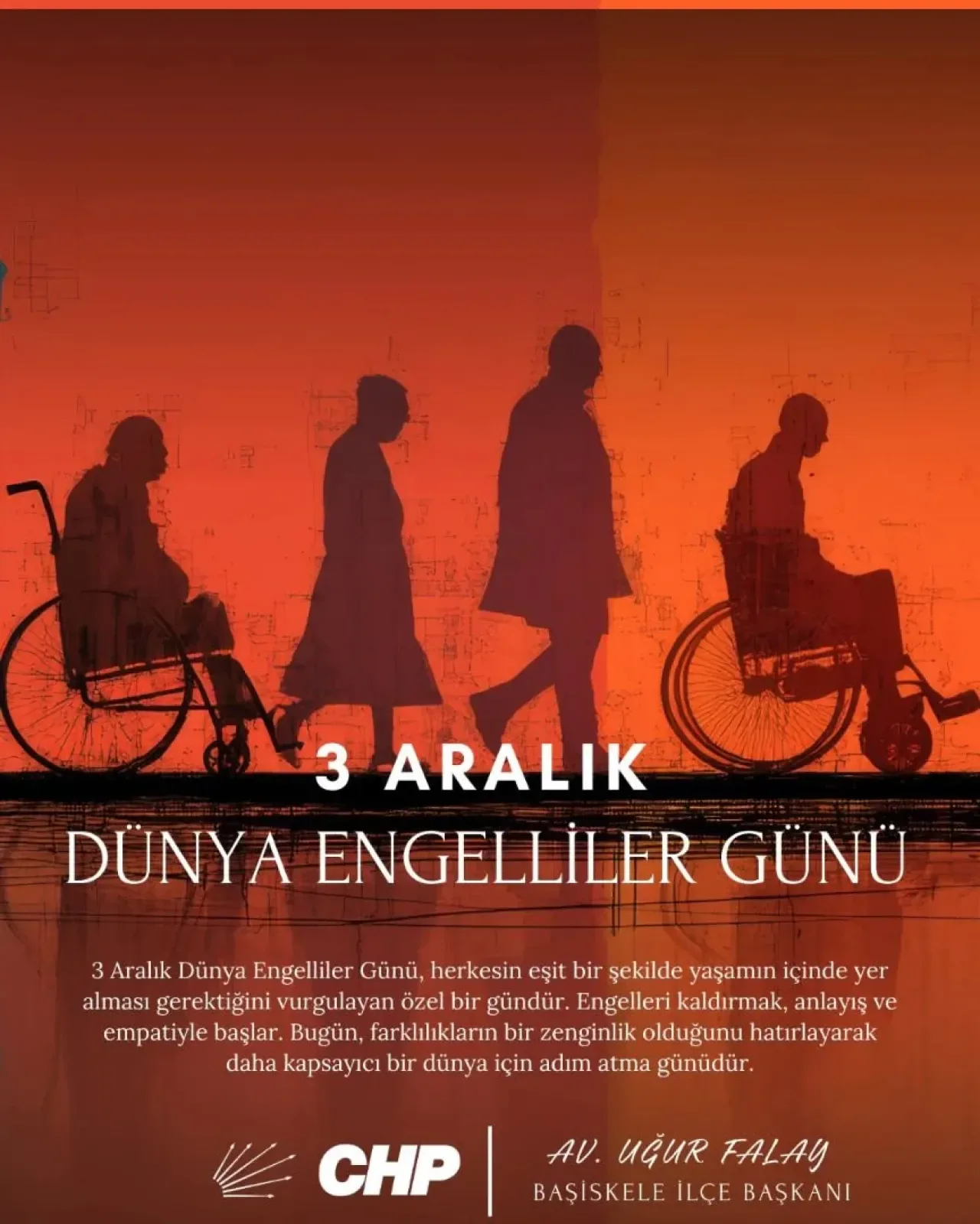 3 Aralık Dünya Engelliler Günü'nde "Engelsiz Ülke" Vurgusu 3 Aralık Dünya Engelliler Günü'nde "Engelsiz Ülke" Vurgusu