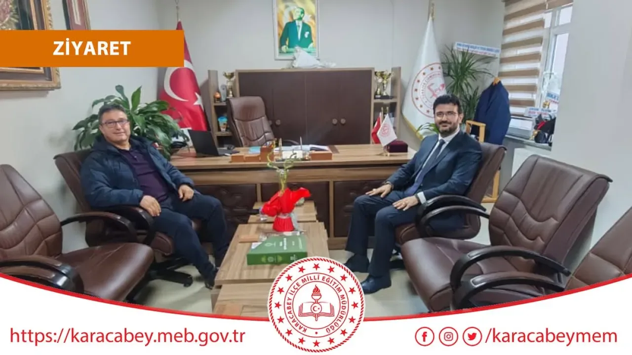 Karacabey Gençlik ve Spor İlçe Müdürü'nden İlçe Milli Eğitim Müdürü'ne Hayırlı Olsun Ziyareti Karacabey Gençlik ve Spor İlçe Müdürü'nden İlçe Milli Eğitim Müdürü'ne Hayırlı Olsun Ziyareti