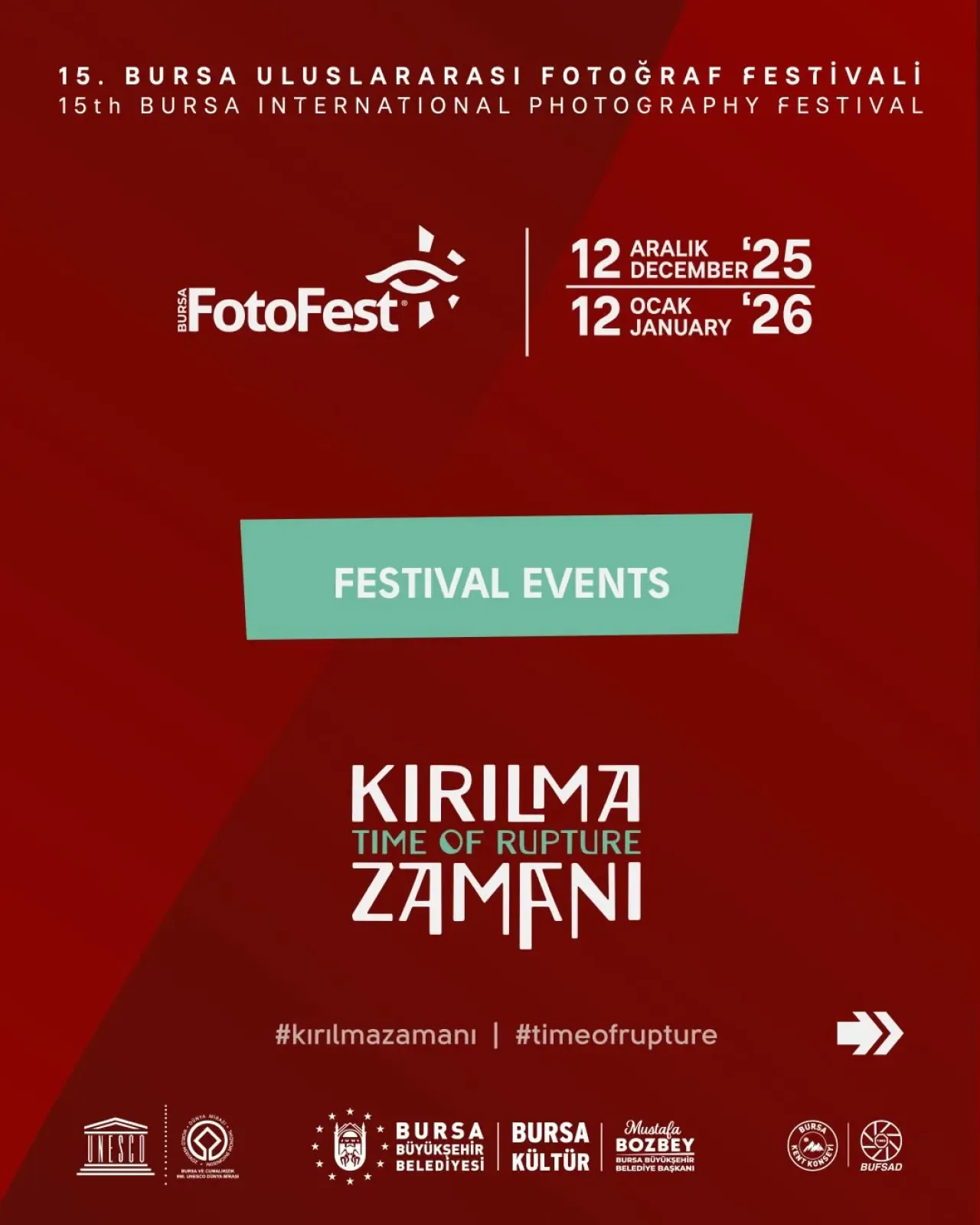 15. Bursa Uluslararası Fotoğraf Festivali Başlıyor: Kırılma Zamanı Temasıyla 10 Mekanda 15. Bursa Uluslararası Fotoğraf Festivali Başlıyor: Kırılma Zamanı Temasıyla 10 Mekanda