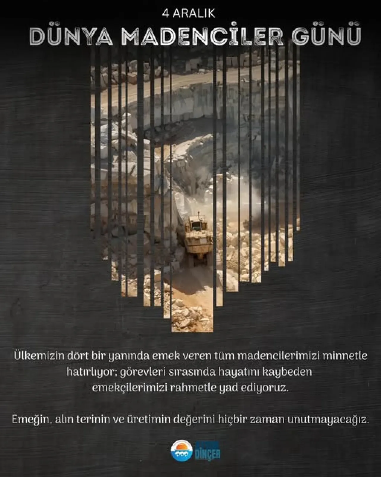 Marmara Adalar Belediyesi'nden Madencilere Teşekkür ve Anma Mesajı Marmara Adalar Belediyesi'nden Madencilere Teşekkür ve Anma Mesajı