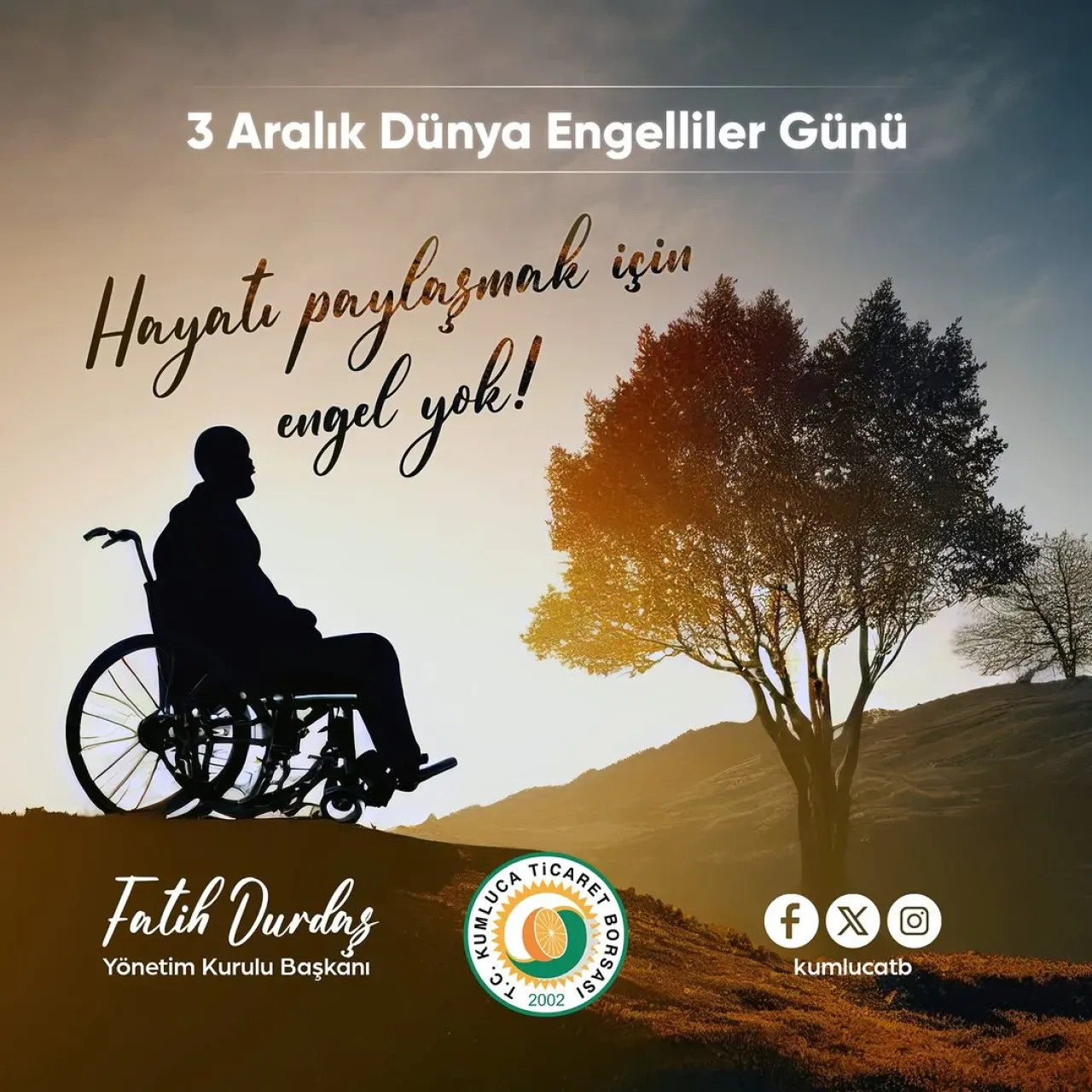 Kumluca'da 3 Aralık Dünya Engelliler Günü Kutlandı Kumluca'da 3 Aralık Dünya Engelliler Günü Kutlandı