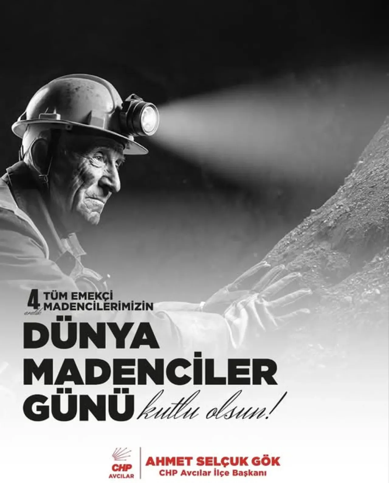 CHP Avcılar'dan Madenciler Günü Mesajı: Emek ve Fedakarlık Vurgusu CHP Avcılar'dan Madenciler Günü Mesajı: Emek ve Fedakarlık Vurgusu