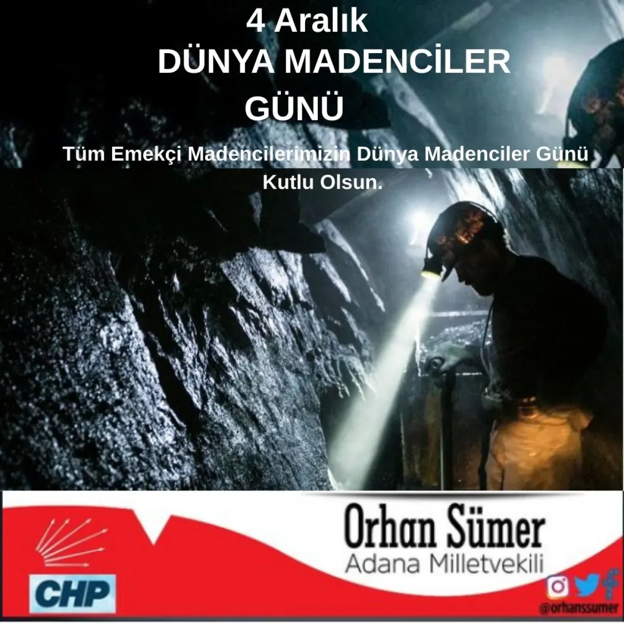4 Aralık Dünya Madenciler Günü'nde Maden İşçileri Anıldı 4 Aralık Dünya Madenciler Günü'nde Maden İşçileri Anıldı