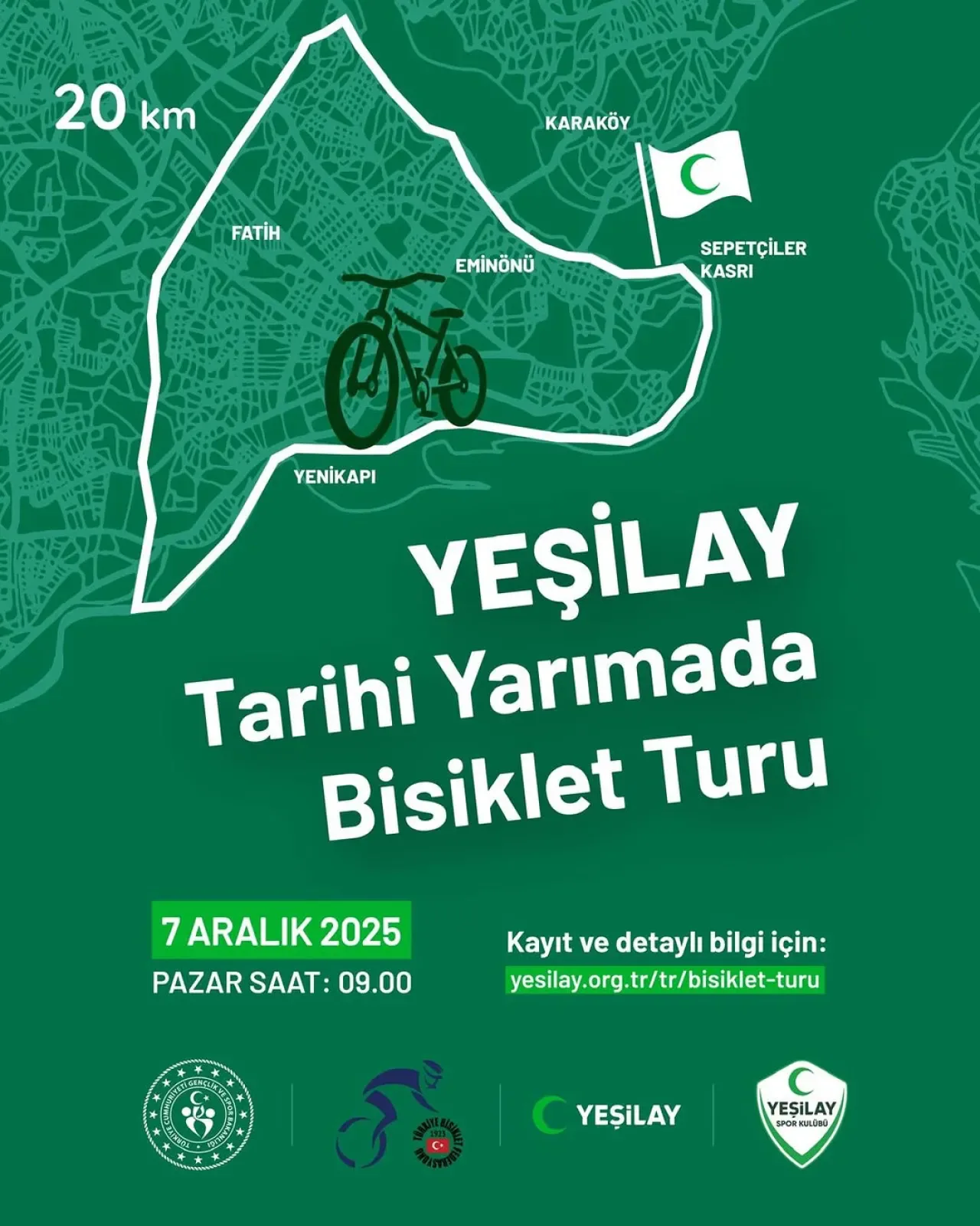 Yeşilay'dan Tarihi Yarımada'da Sağlıklı Yaşam Bisiklet Turu Yeşilay'dan Tarihi Yarımada'da Sağlıklı Yaşam Bisiklet Turu