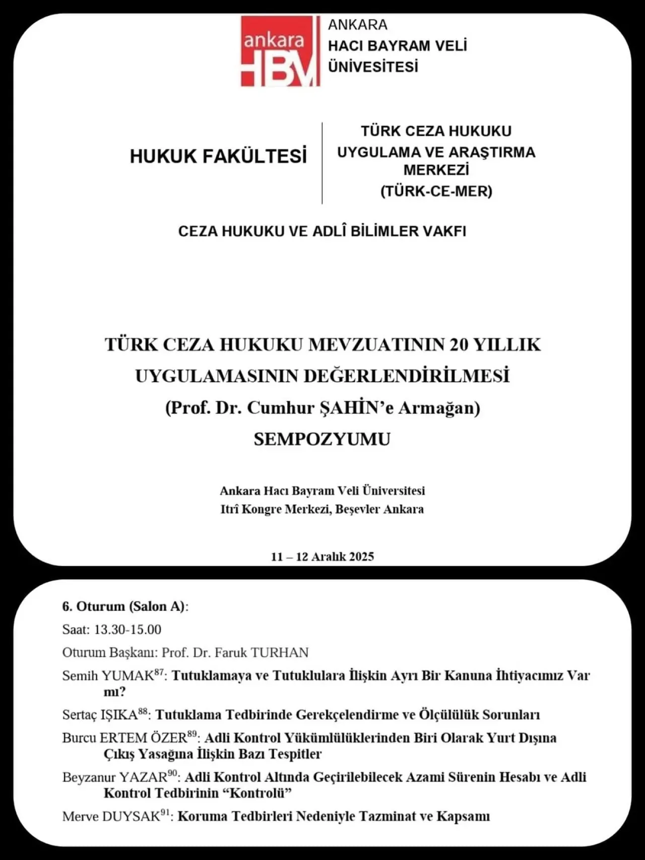Dr. Merve Duysak, Türk Ceza Hukuku Sempozyumu'nda Koruma Tedbirleri ve Tazminatı Anlatacak Dr. Merve Duysak, Türk Ceza Hukuku Sempozyumu'nda Koruma Tedbirleri ve Tazminatı Anlatacak