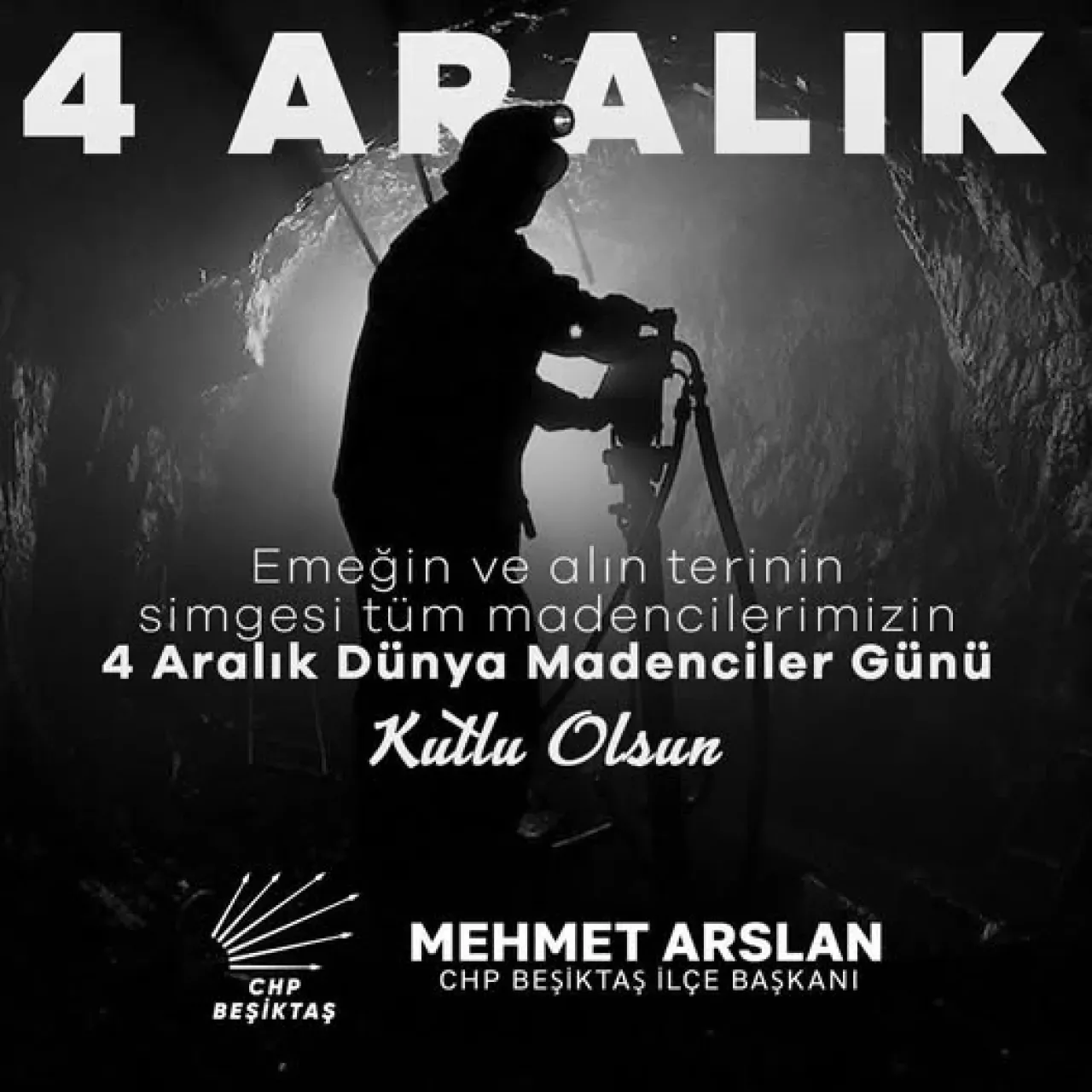 4 Aralık Dünya Madenciler Günü'nde Madencilerimizin Emekleri Kutlandı 4 Aralık Dünya Madenciler Günü'nde Madencilerimizin Emekleri Kutlandı