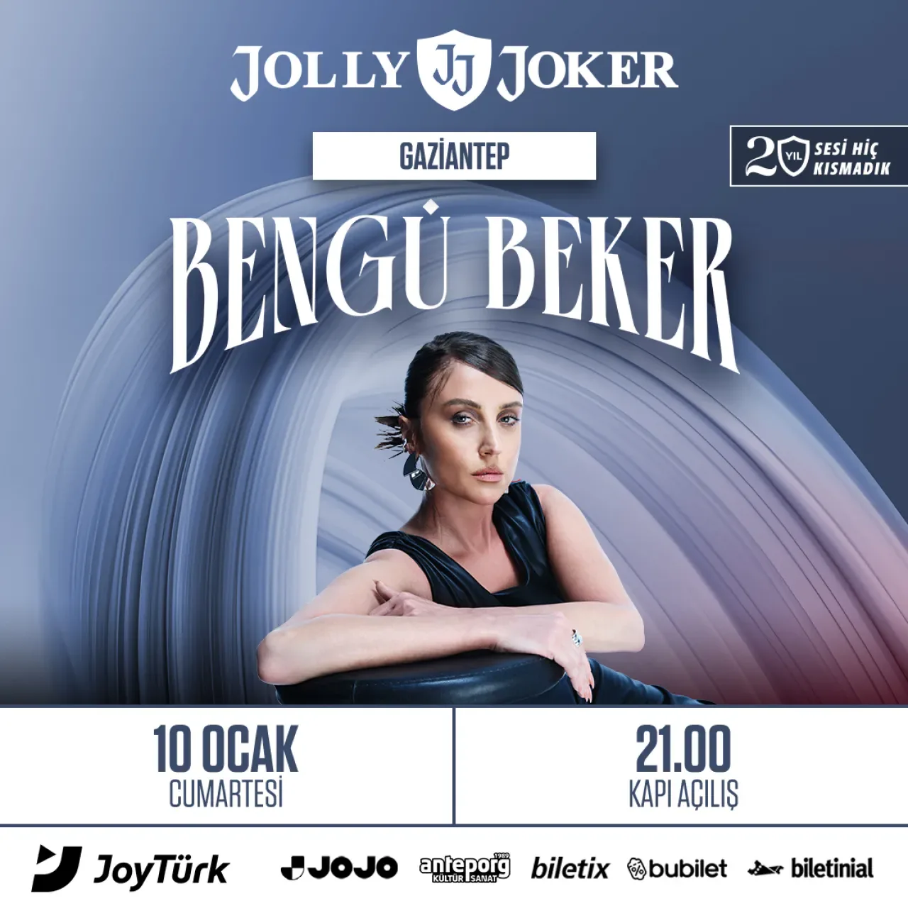 Bengü Beker, 10 Ocak'ta Jolly Joker Gaziantep'te Sevenleriyle Buluşuyor Bengü Beker, 10 Ocak'ta Jolly Joker Gaziantep'te Sevenleriyle Buluşuyor