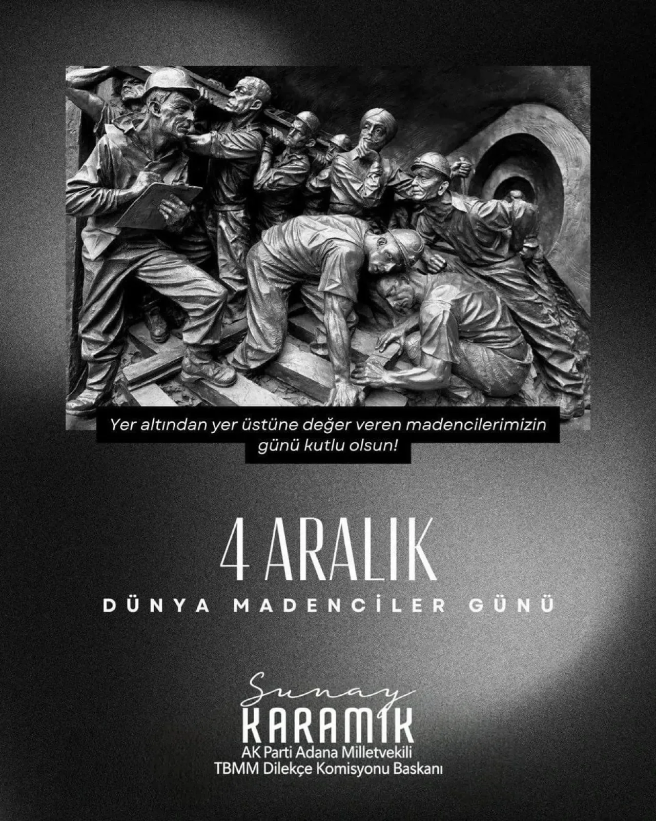 AK Parti Adana Milletvekili, Madenciler Günü'nü Kutladı AK Parti Adana Milletvekili, Madenciler Günü'nü Kutladı