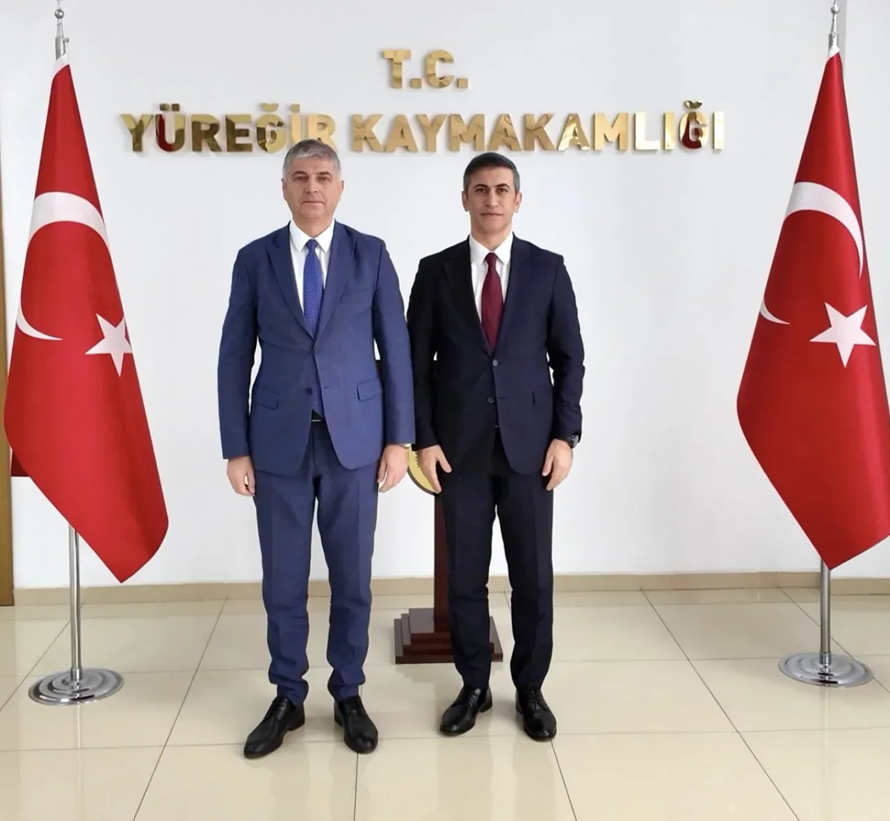Adana'da Tarım ve Orman Müdürü, Yüreğir Kaymakamı'nı Ziyaret Etti Adana'da Tarım ve Orman Müdürü, Yüreğir Kaymakamı'nı Ziyaret Etti