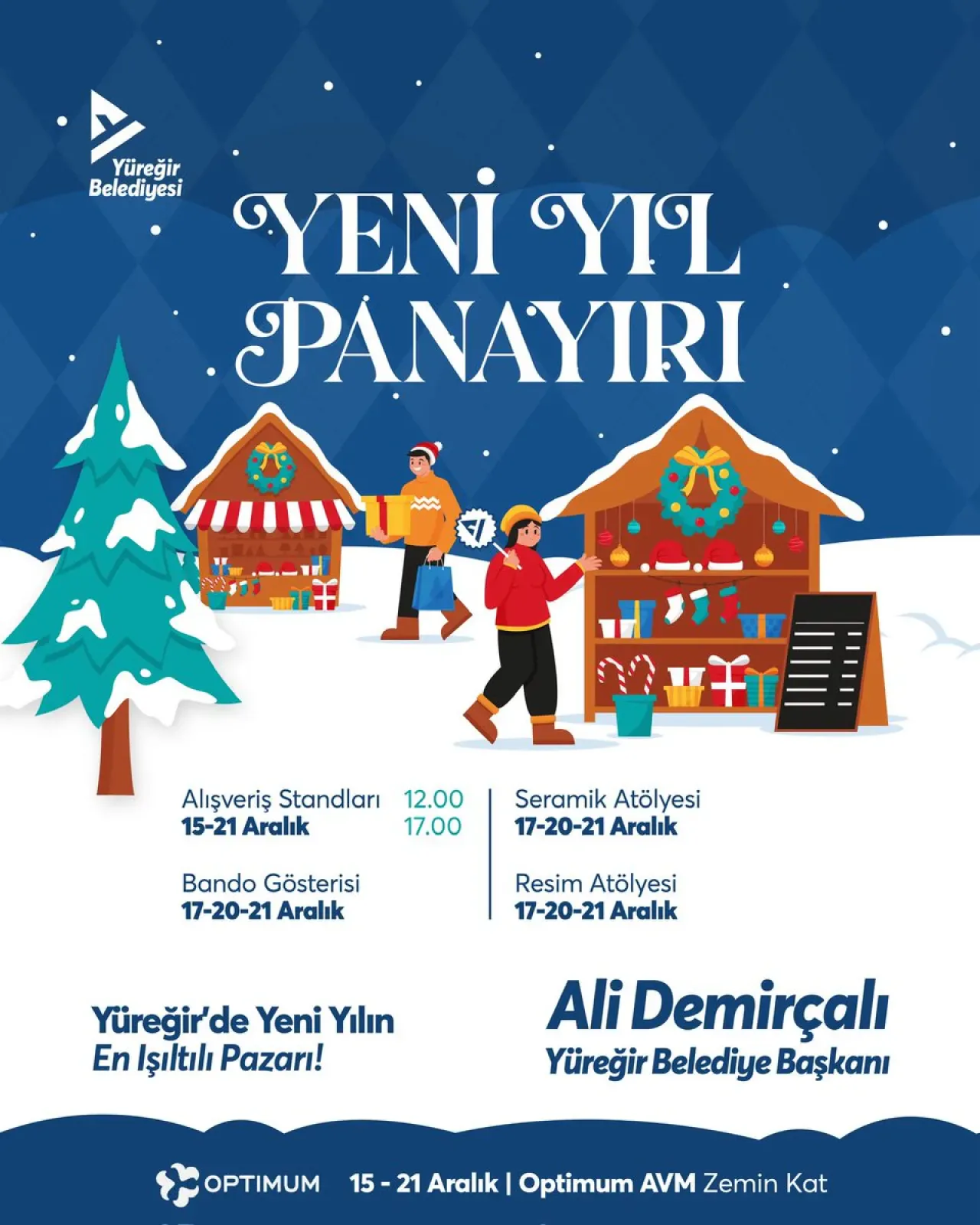 Yüreğir'de Yeni Yıl Panayırı Heyecanı Başlıyor Yüreğir'de Yeni Yıl Panayırı Heyecanı Başlıyor