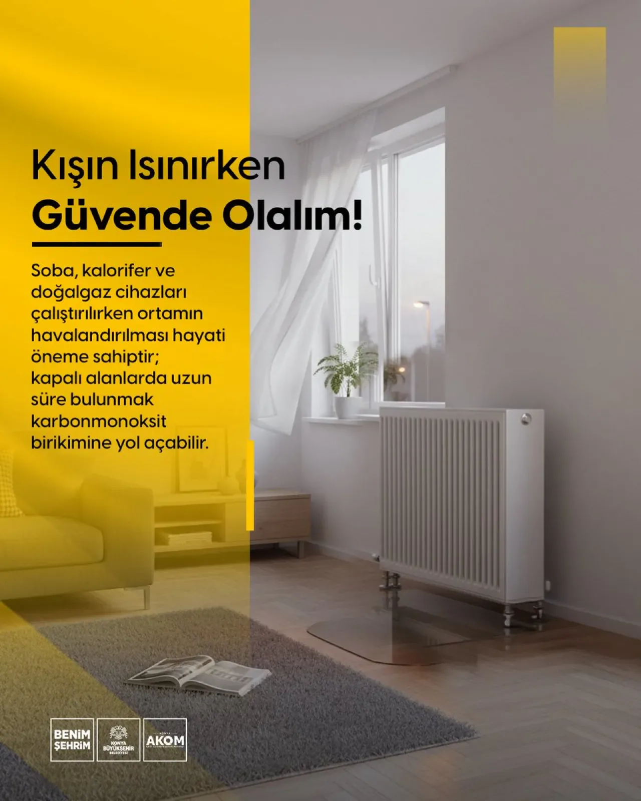 Konya'da Kış Aylarında Soba ve Doğalgaz Kaynaklı Karbonmonoksit Zehirlenmelerine Karşı Alınacak Önlemler Konya'da Kış Aylarında Soba ve Doğalgaz Kaynaklı Karbonmonoksit Zehirlenmelerine Karşı Alınacak Önlemler
