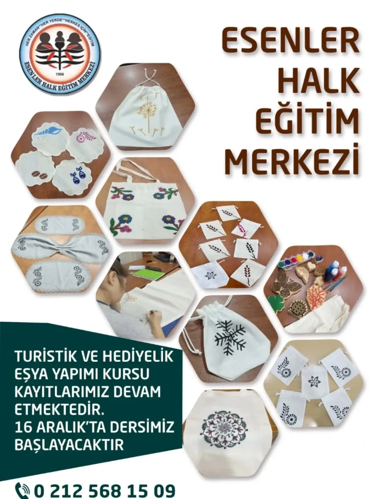 Esenler'de Turistik Hediyelik Eşya Yapımı Kursu Kayıtları Başladı Esenler'de Turistik Hediyelik Eşya Yapımı Kursu Kayıtları Başladı