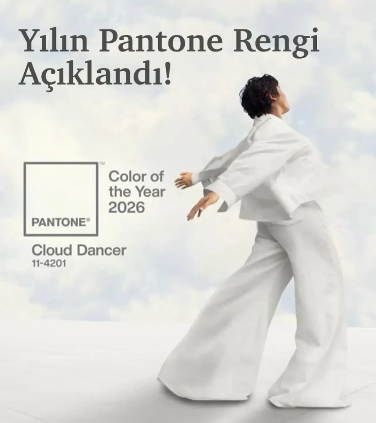 Pantone 2026 Yılının Rengini "Cloud Dancer" Olarak Belirledi Pantone 2026 Yılının Rengini "Cloud Dancer" Olarak Belirledi