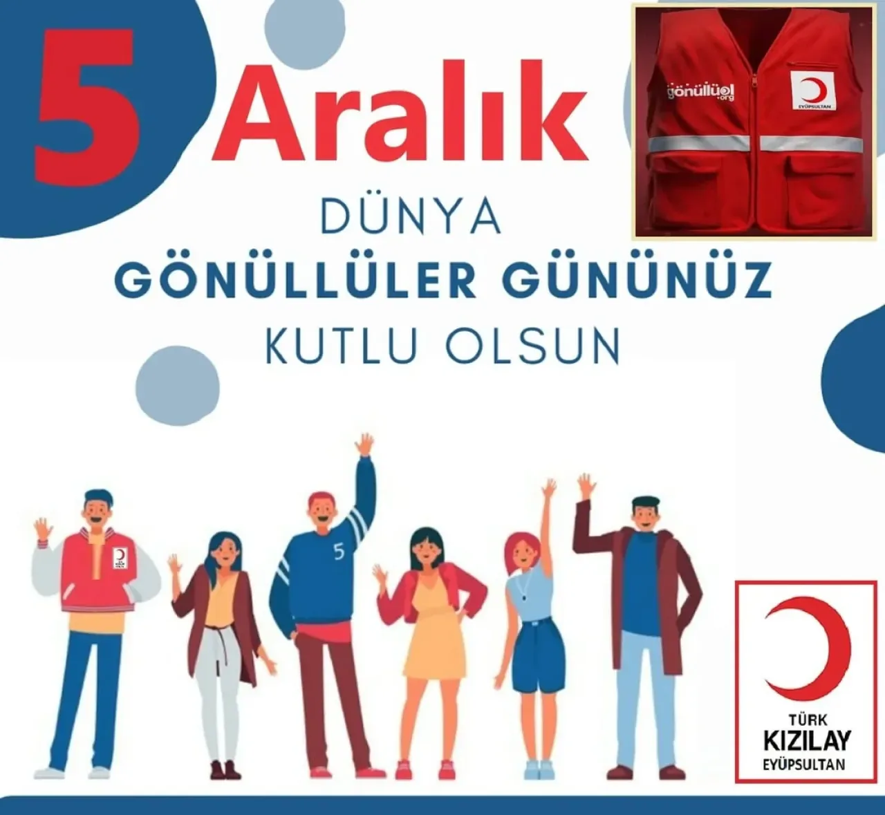 Türk Kızılay'ı'ndan 5 Aralık Dünya Gönüllüler Günü Mesajı: "İyilik Yolu Sensiz Olmaz" Türk Kızılay'ı'ndan 5 Aralık Dünya Gönüllüler Günü Mesajı: "İyilik Yolu Sensiz Olmaz"