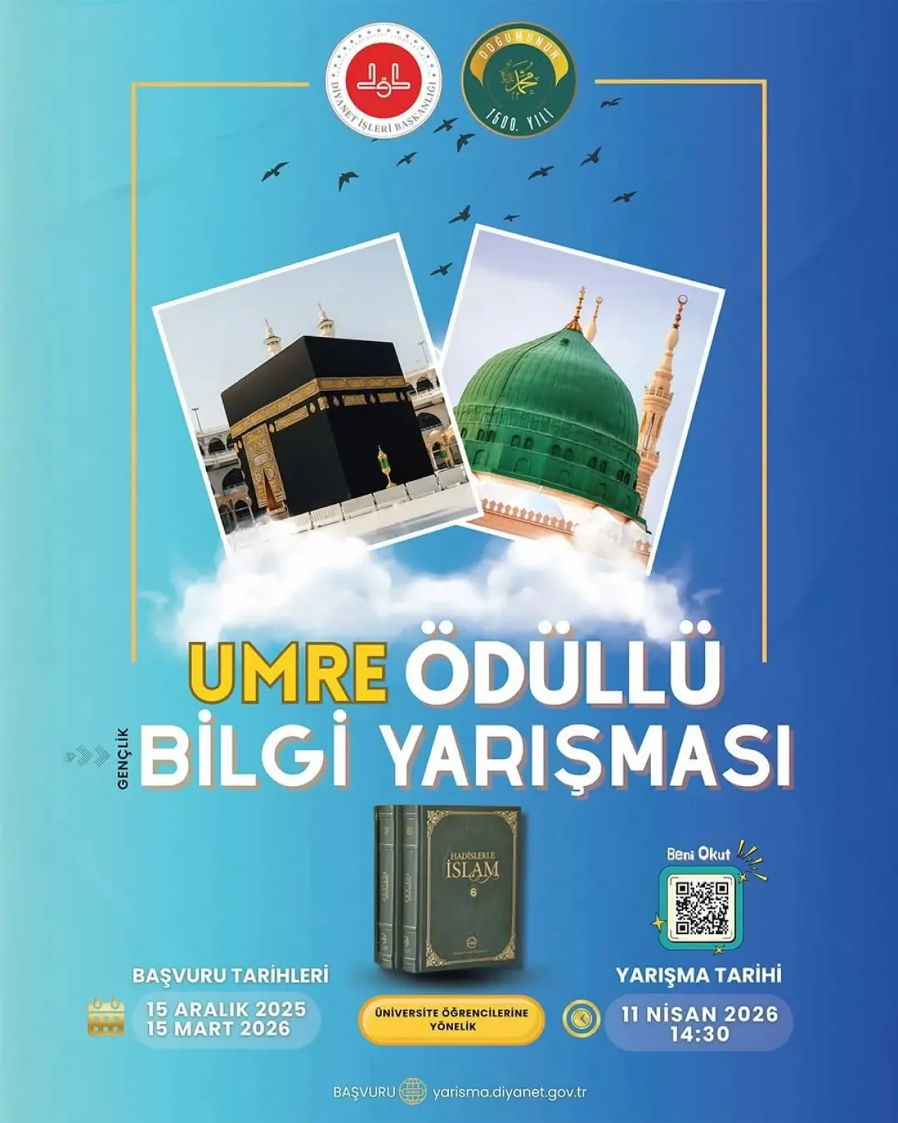 Bursa Nilüfer'de Umre Ödüllü Gençlik Bilgi Yarışması Başvuruları Başlıyor Bursa Nilüfer'de Umre Ödüllü Gençlik Bilgi Yarışması Başvuruları Başlıyor