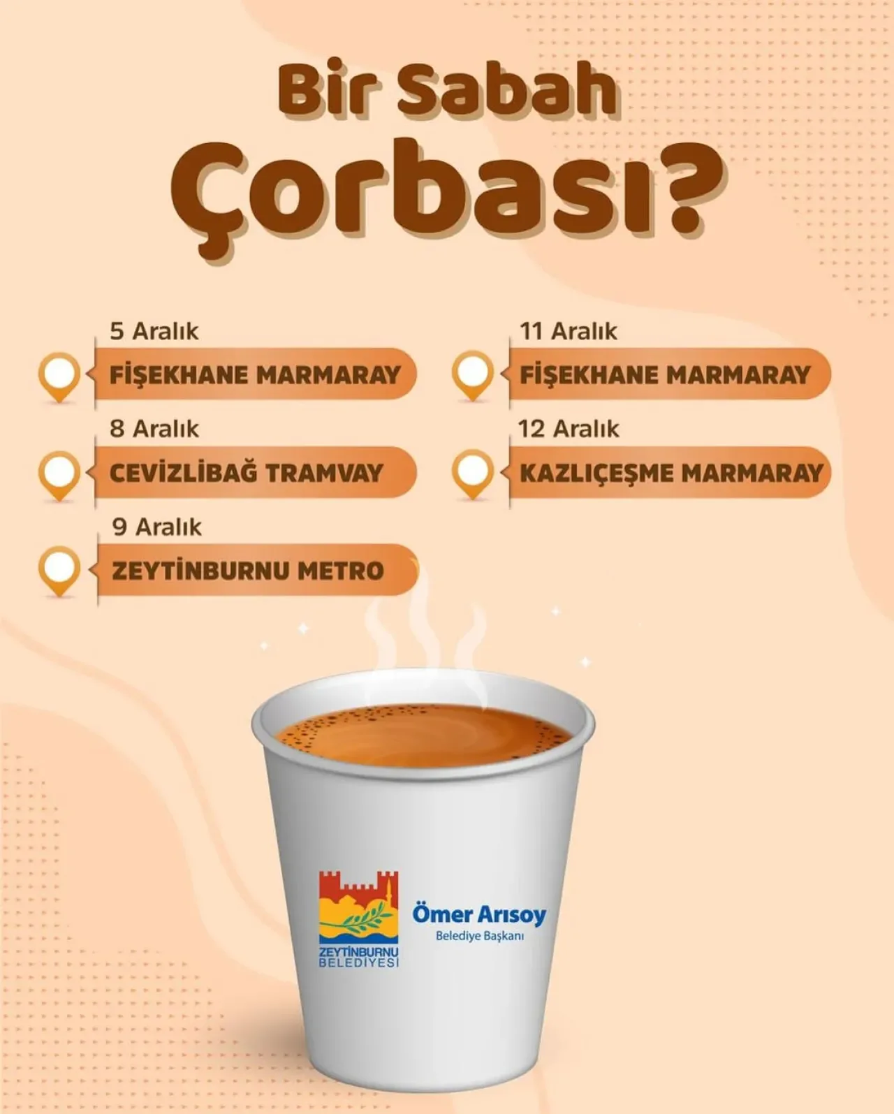 Zeytinburnu'nda Sabah Çorbası İkramı Zeytinburnu'nda Sabah Çorbası İkramı