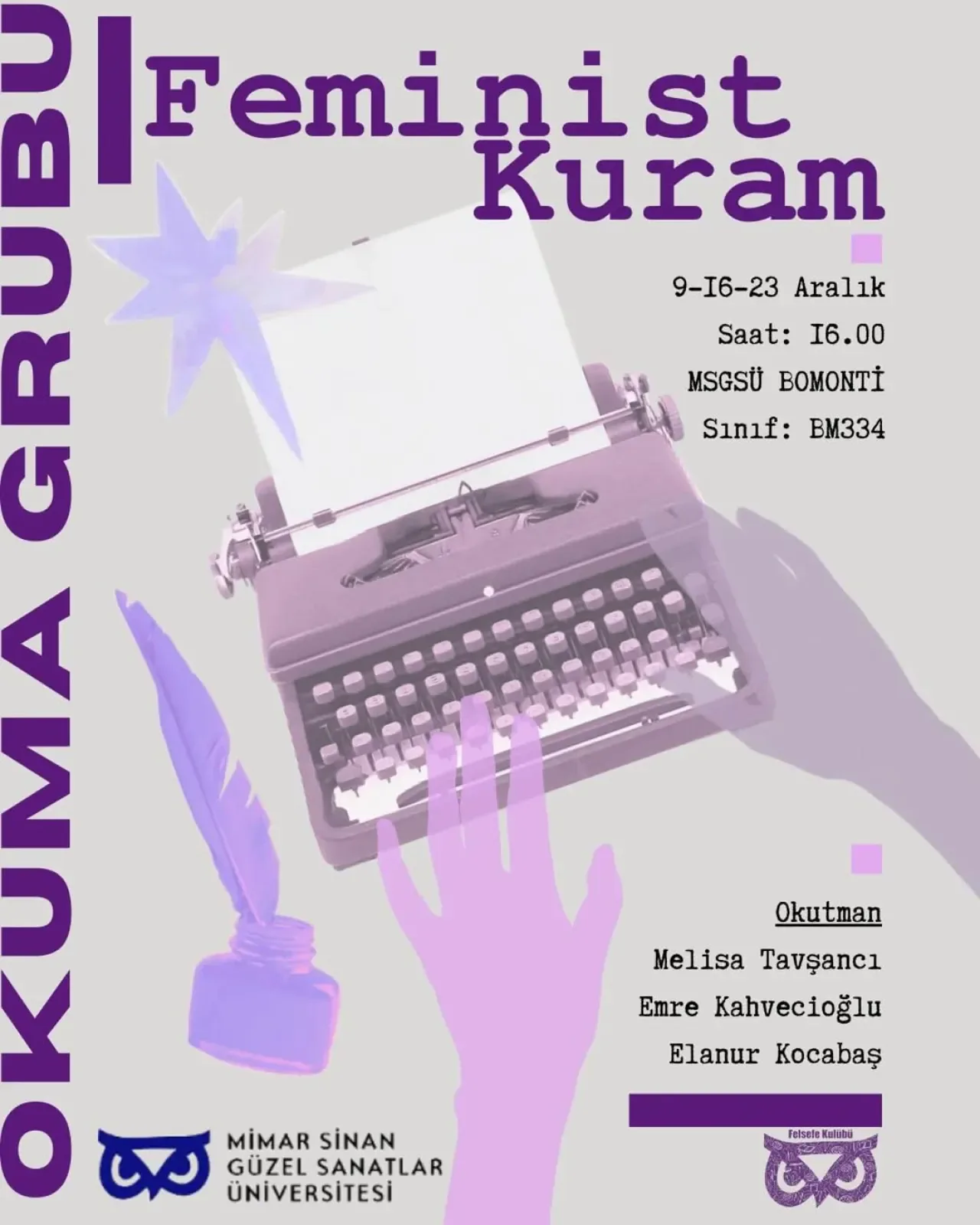 MSGSÜ Kulüpler Birliği'nden Feminist Kuram Okuma Grubu MSGSÜ Kulüpler Birliği'nden Feminist Kuram Okuma Grubu