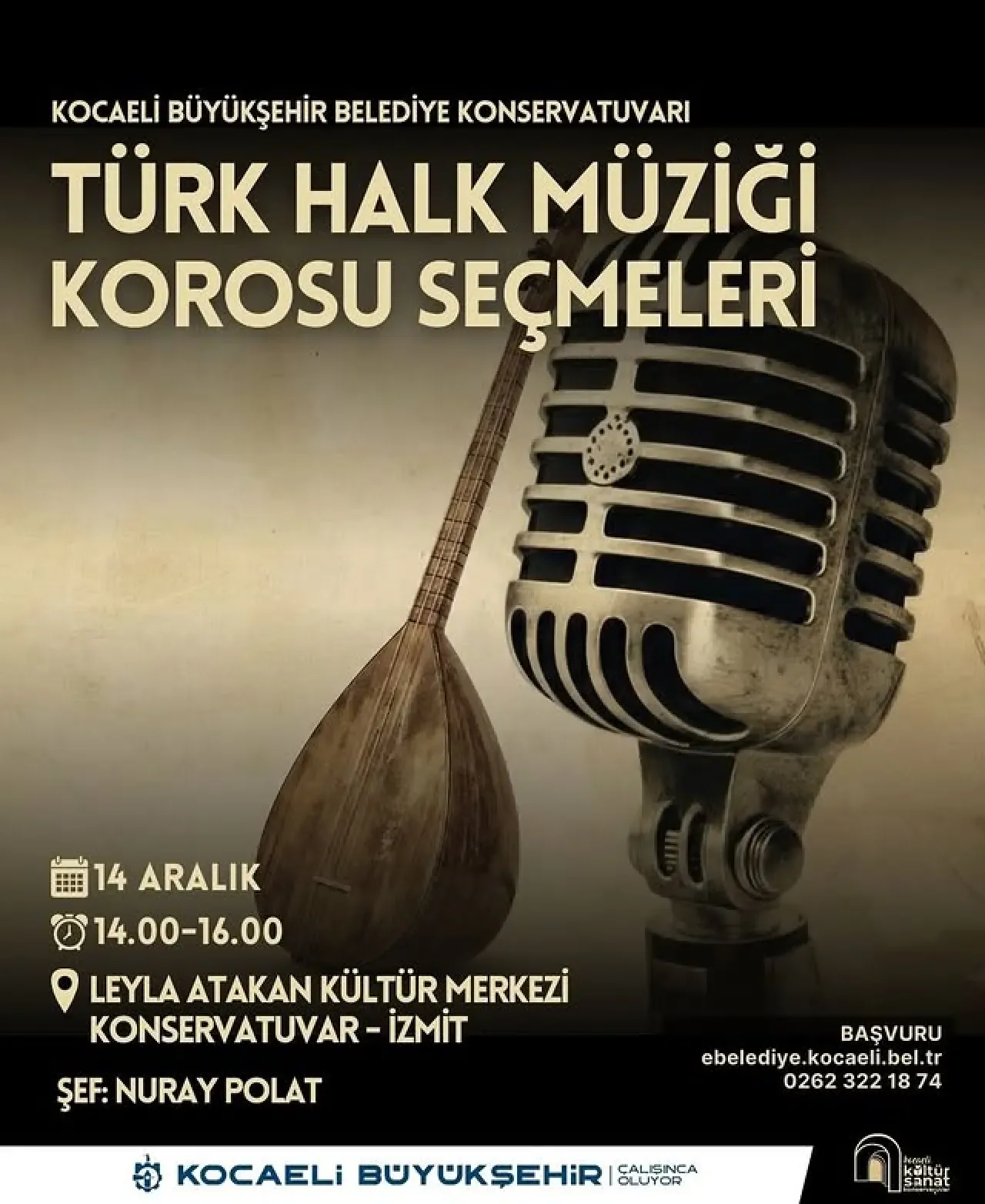 Kocaeli Büyükşehir Belediyesi Konservatuvarı THM Korosu Seçmeleri Başlıyor Kocaeli Büyükşehir Belediyesi Konservatuvarı THM Korosu Seçmeleri Başlıyor