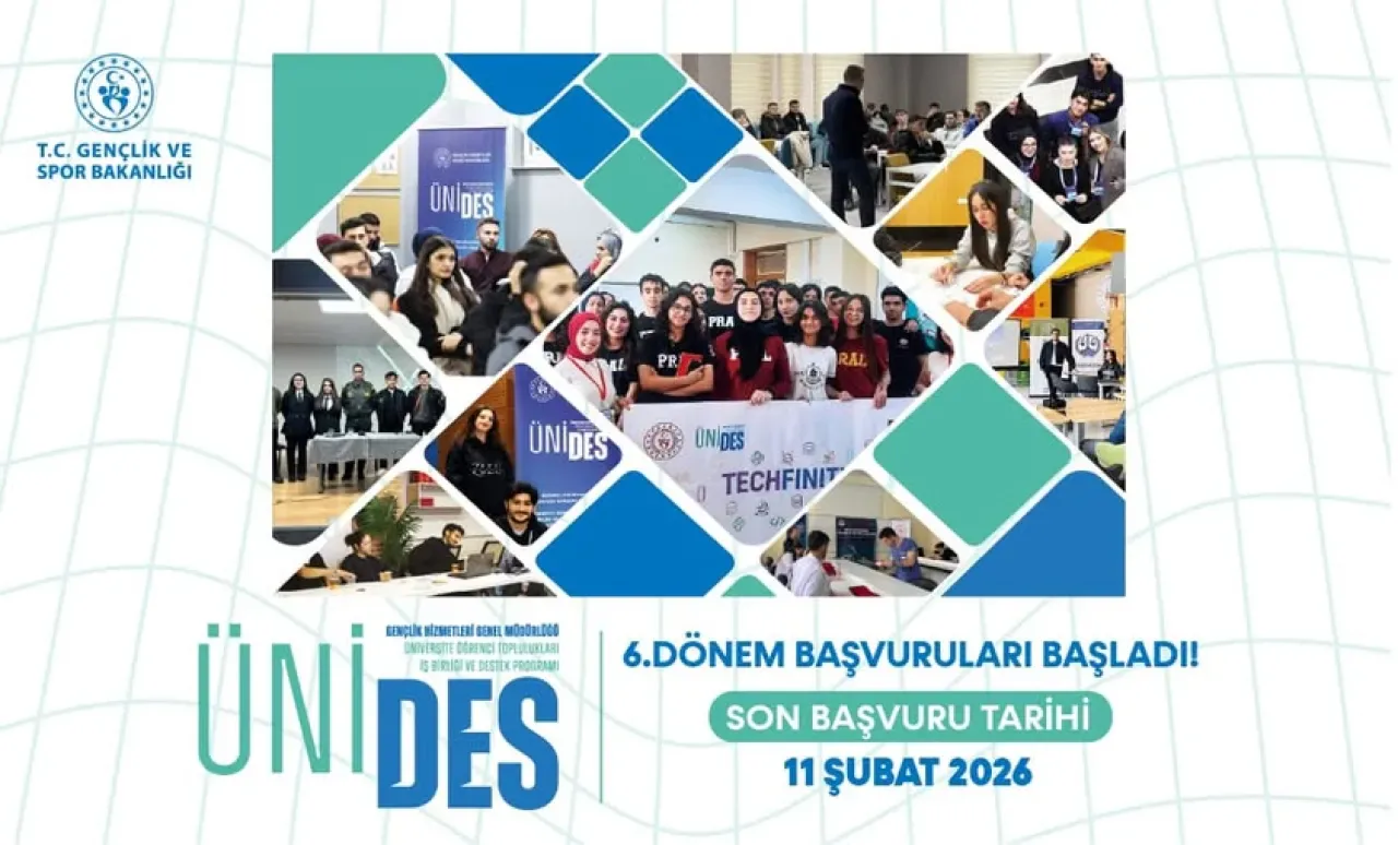 ÜNİDES 6. Dönem Başvuruları Öğrenci Topluluklarını Bekliyor ÜNİDES 6. Dönem Başvuruları Öğrenci Topluluklarını Bekliyor
