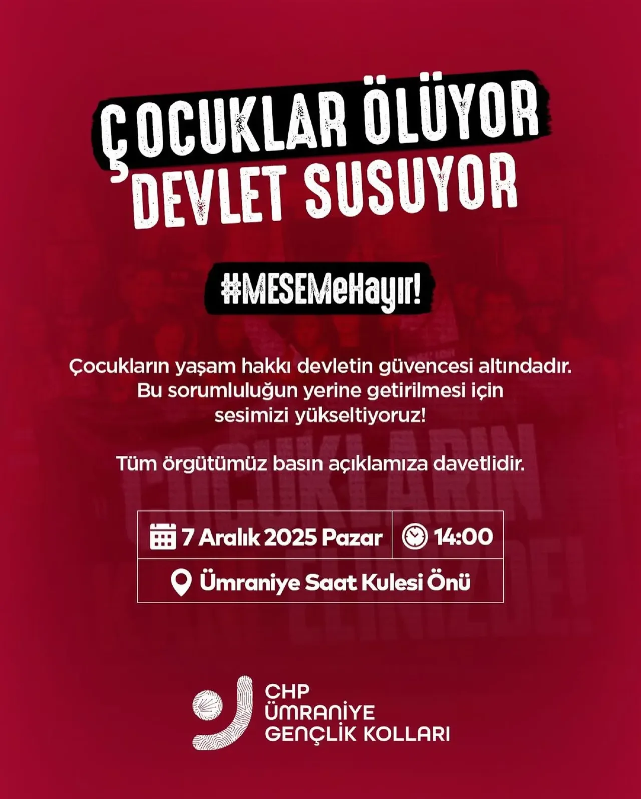CHP Ümraniye'den Çocuk Hakları İçin Basın Açıklaması CHP Ümraniye'den Çocuk Hakları İçin Basın Açıklaması