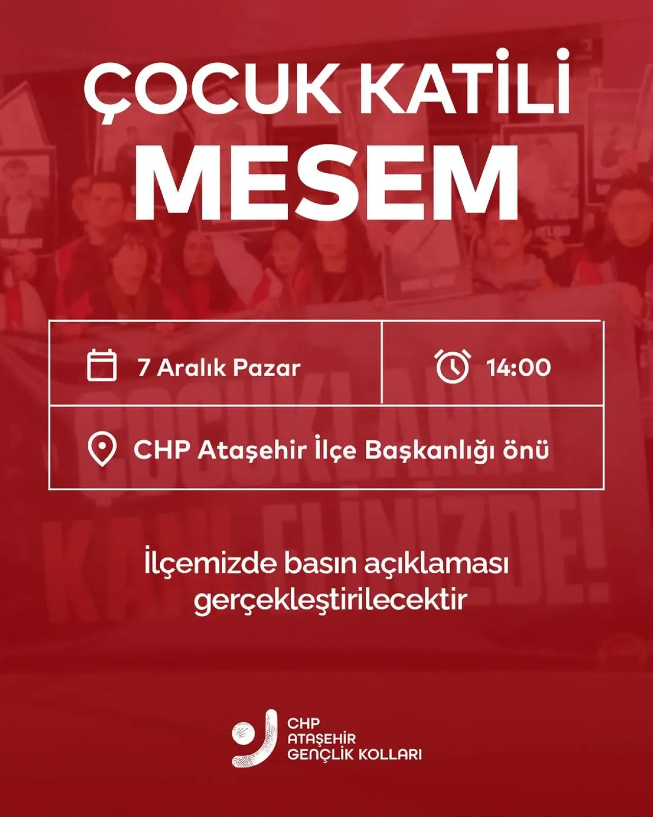 CHP Ataşehir Gençlik Kolları'ndan Çocuk Hakları İçin Basın Açıklaması CHP Ataşehir Gençlik Kolları'ndan Çocuk Hakları İçin Basın Açıklaması