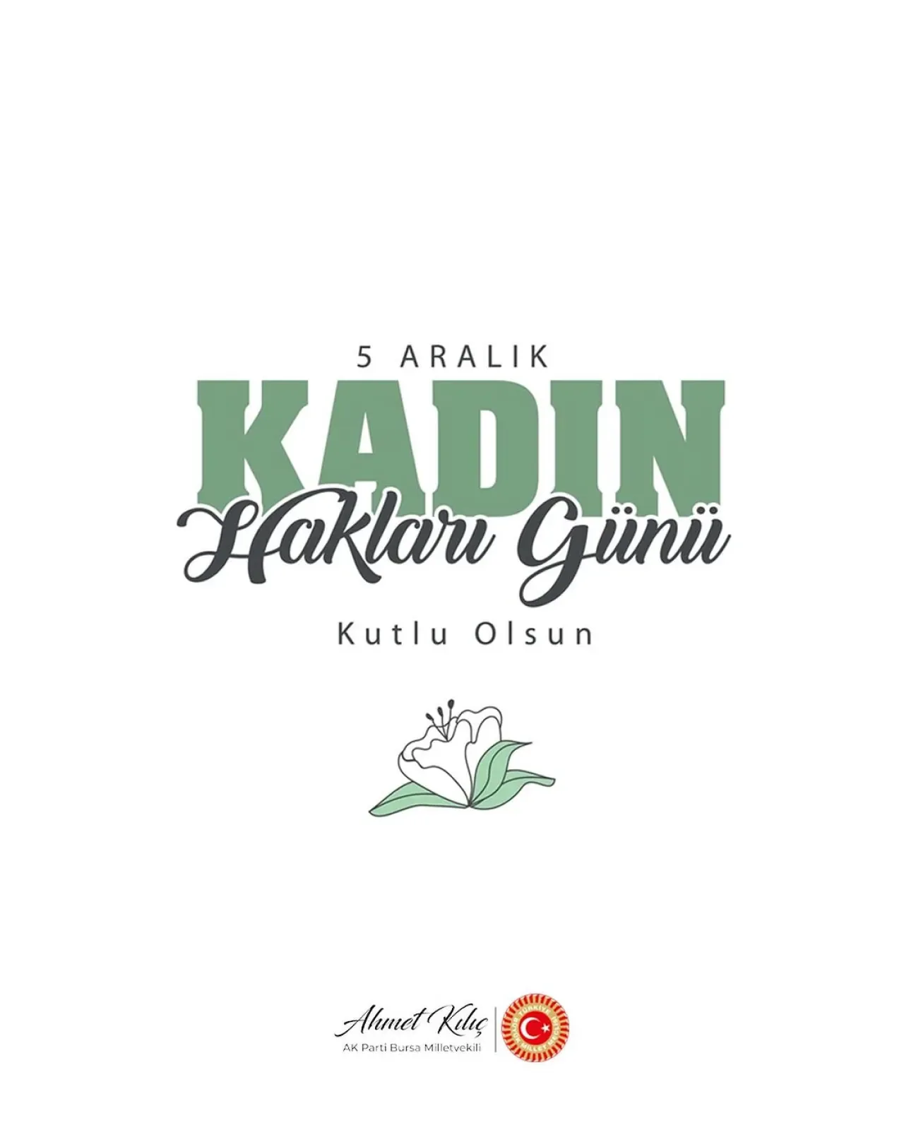 Ahmet Kılıç'tan 5 Aralık Dünya Kadın Hakları Günü Mesajı: "Kadınların Mücadelesi Toplumun Vicdanıdır" Ahmet Kılıç'tan 5 Aralık Dünya Kadın Hakları Günü Mesajı: "Kadınların Mücadelesi Toplumun Vicdanıdır"
