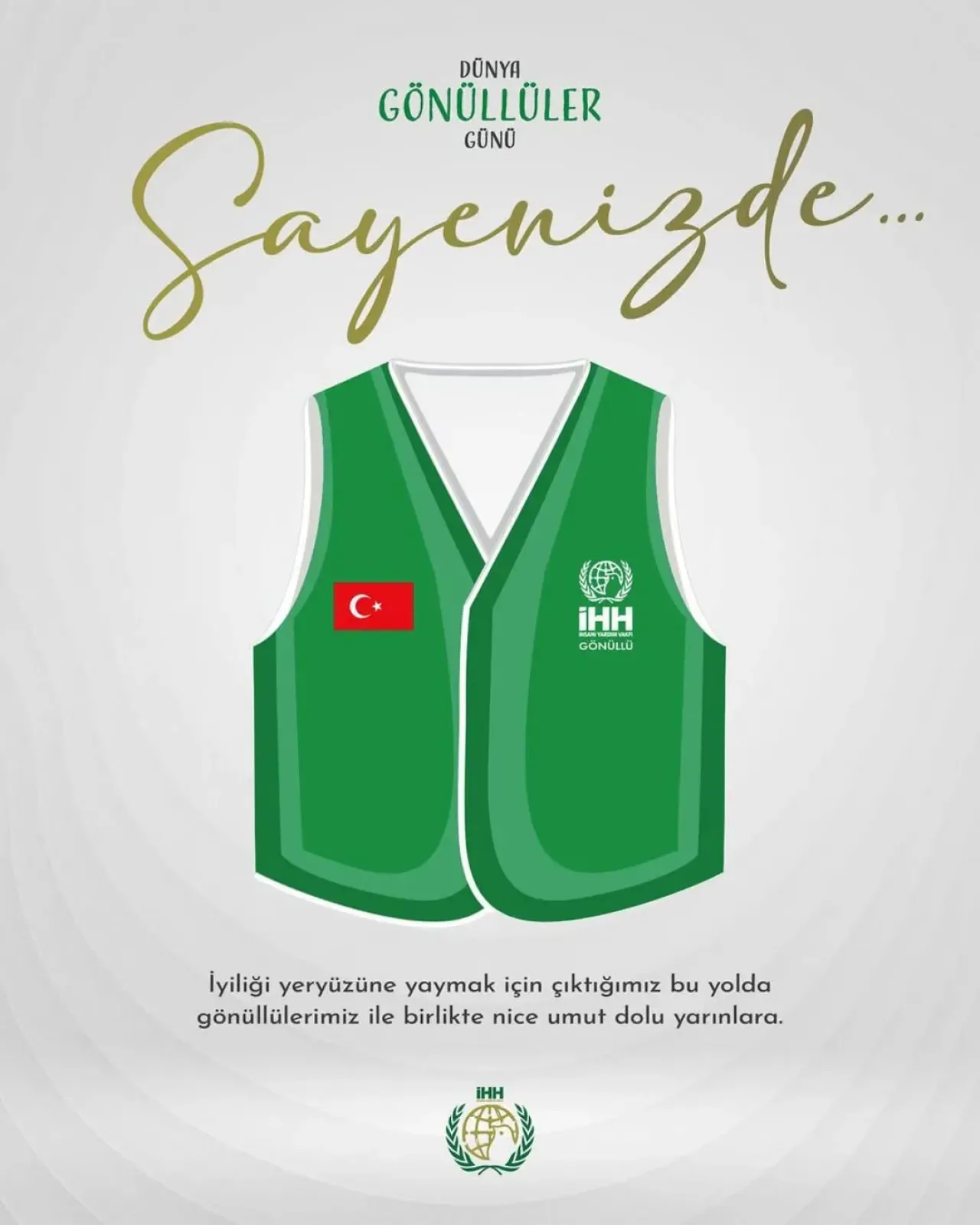 Avcılar İHH'dan Dünya Gönüllüler Günü Mesajı: İyilik Yolunda Umut Dolu Yarınlar Avcılar İHH'dan Dünya Gönüllüler Günü Mesajı: İyilik Yolunda Umut Dolu Yarınlar