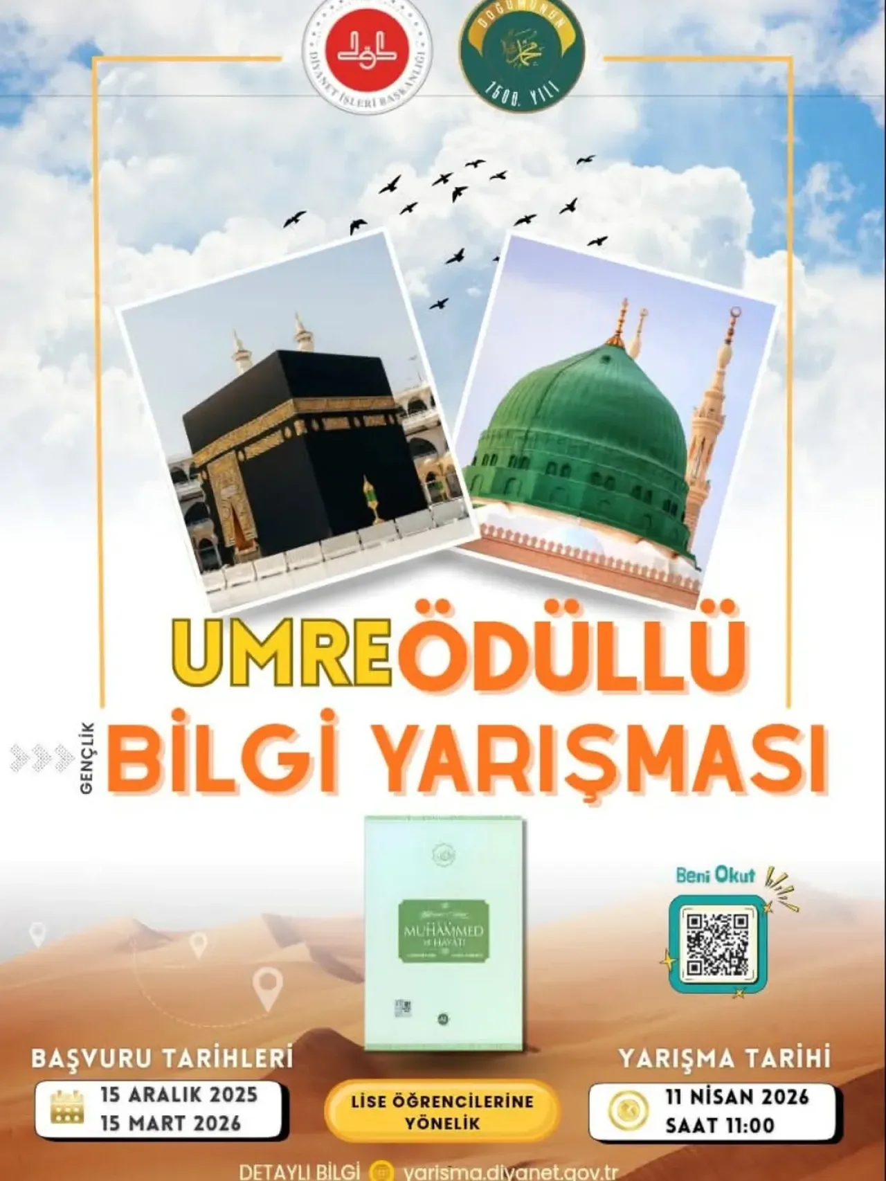 Umre Ödüllü Gençlik Bilgi Yarışması Başvuruları Başlıyor Umre Ödüllü Gençlik Bilgi Yarışması Başvuruları Başlıyor