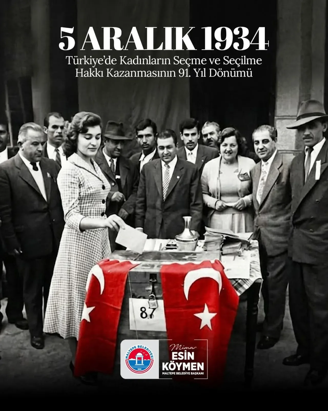 Kadınlara Seçme ve Seçilme Hakkının 91. Yılı Kutlanıyor Kadınlara Seçme ve Seçilme Hakkının 91. Yılı Kutlanıyor