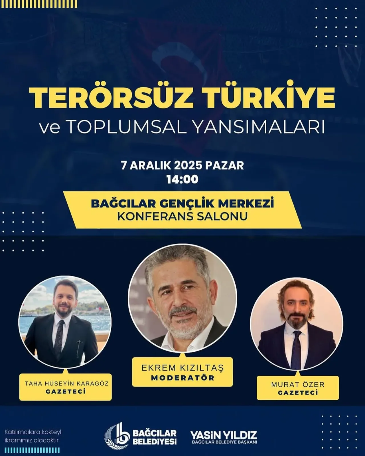 TÜGVA Bağcılar'da "Terörsüz Türkiye ve Toplumsal Yansımaları" Paneli Düzenliyor TÜGVA Bağcılar'da "Terörsüz Türkiye ve Toplumsal Yansımaları" Paneli Düzenliyor
