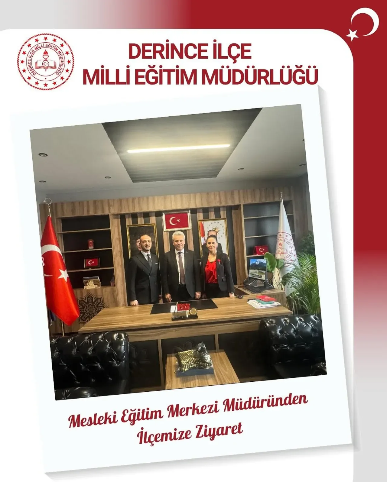 Dilovası OSB Mesleki Eğitim Merkezi Müdürü'nden Derince İlçe Milli Eğitim Müdürü'ne Ziyaret Dilovası OSB Mesleki Eğitim Merkezi Müdürü'nden Derince İlçe Milli Eğitim Müdürü'ne Ziyaret