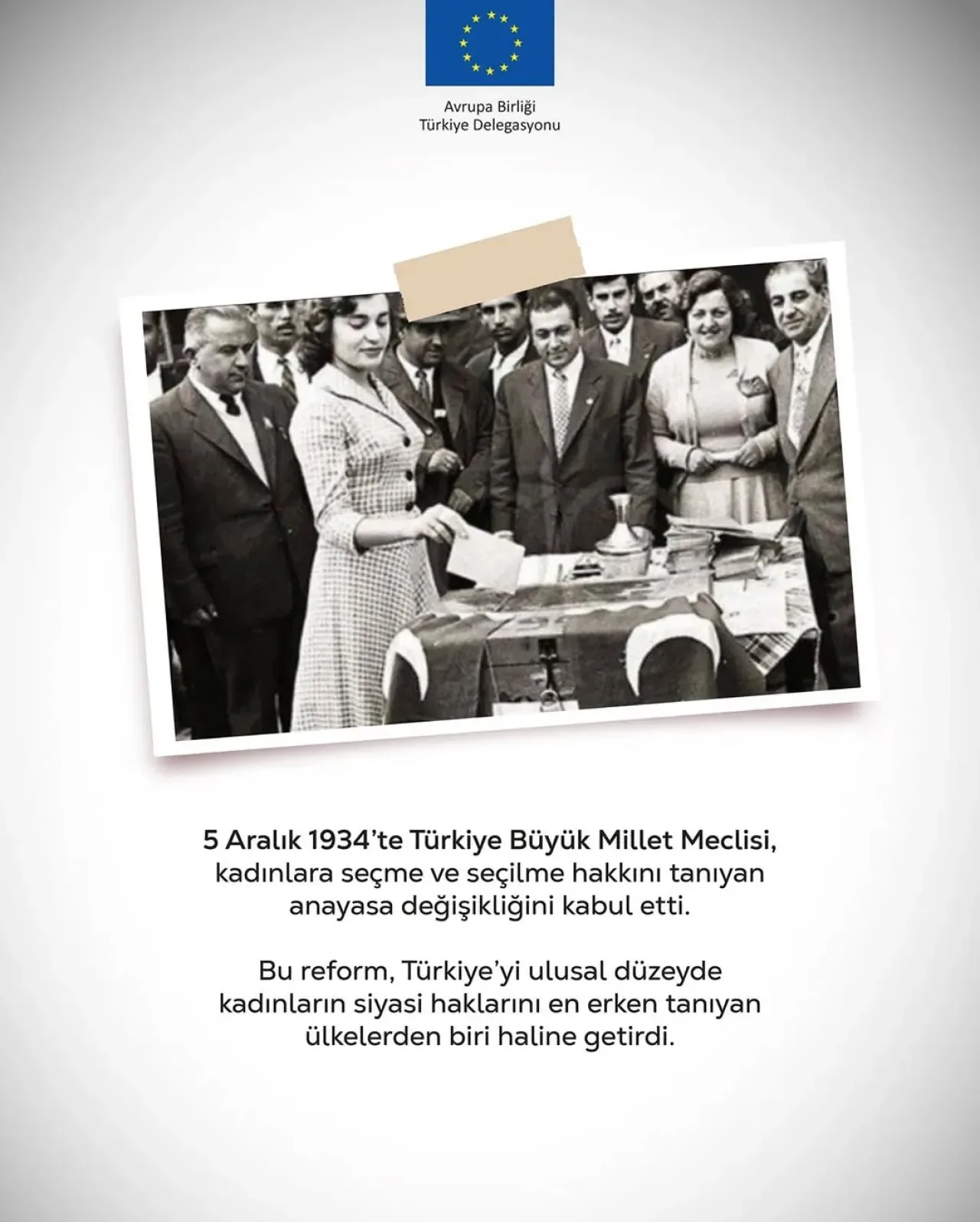 Türkiye'de Kadınlara Seçme ve Seçilme Hakkının 88. Yılı Türkiye'de Kadınlara Seçme ve Seçilme Hakkının 88. Yılı