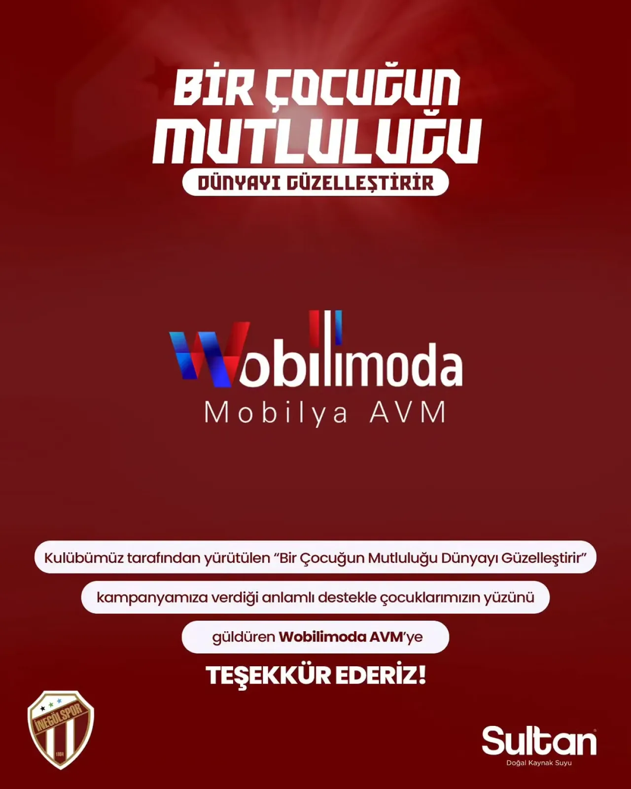 Wobilimoda AVM'den İnegölspor'un Çocuk Kampanyasına Anlamlı Destek Wobilimoda AVM'den İnegölspor'un Çocuk Kampanyasına Anlamlı Destek