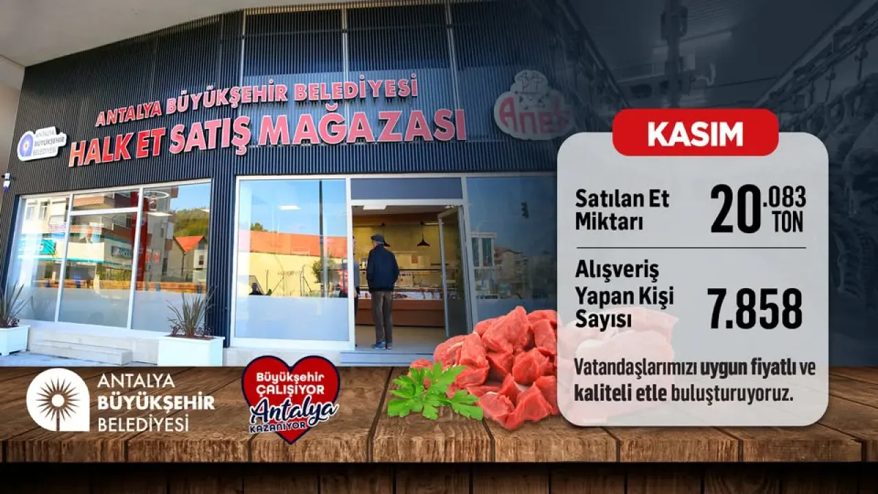 Antalya Büyükşehir Belediyesi'nden Halk'a Uygun Fiyatlı ve Kaliteli Et Antalya Büyükşehir Belediyesi'nden Halk'a Uygun Fiyatlı ve Kaliteli Et