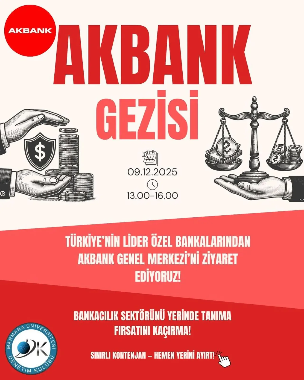 Marmara Üniversitesi Öğrencileri Akbank Genel Merkezi'ni Gezecek Marmara Üniversitesi Öğrencileri Akbank Genel Merkezi'ni Gezecek