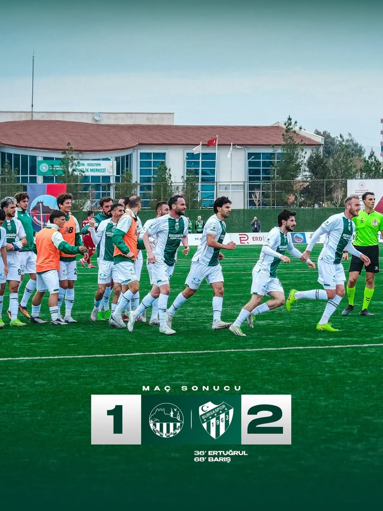 Bursaspor, Mardin 1969 Spor'u 2-1 Mağlup Etti Bursaspor, Mardin 1969 Spor'u 2-1 Mağlup Etti