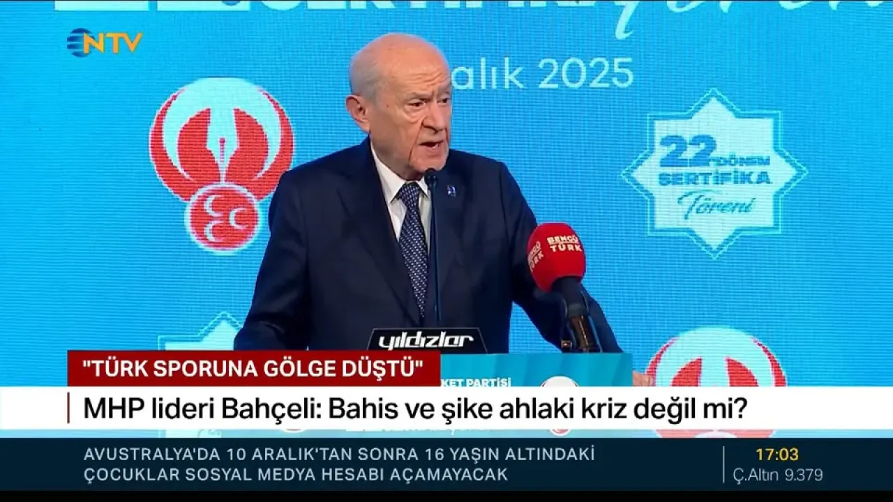 MHP'li Durmaz: Futbolda Bahis ve Piyasalarda Dolandırıcılık Ahlak Krizi Yaratıyor MHP'li Durmaz: Futbolda Bahis ve Piyasalarda Dolandırıcılık Ahlak Krizi Yaratıyor