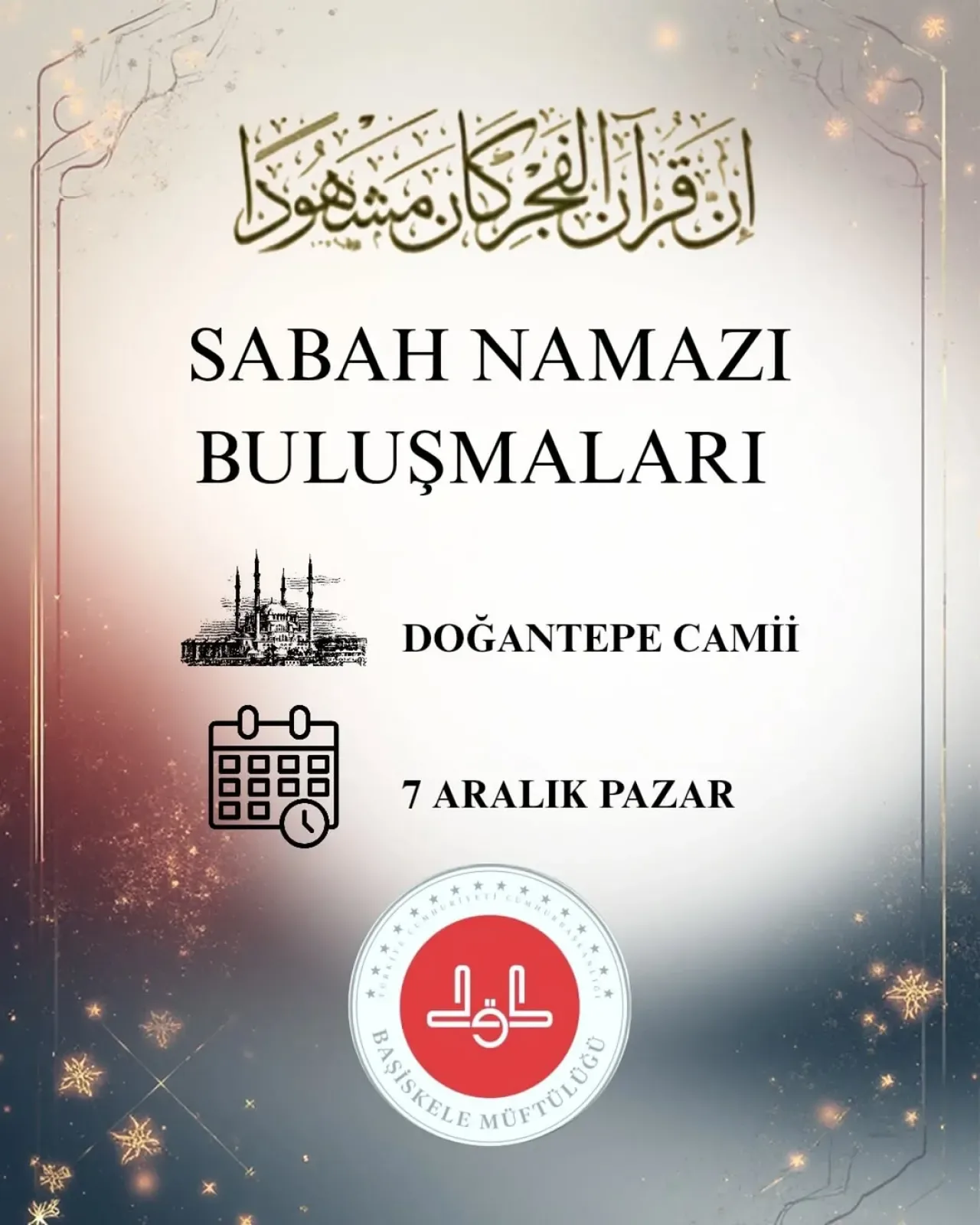 Başiskele'de Sabah Namazı Buluşmaları Başlıyor Başiskele'de Sabah Namazı Buluşmaları Başlıyor