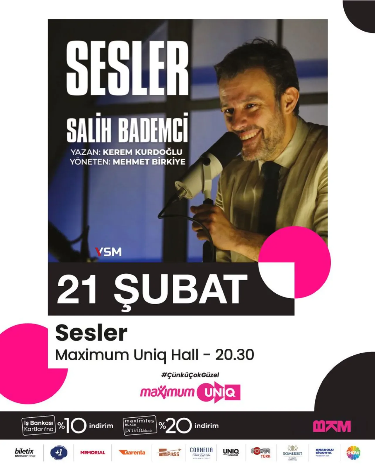 Maximum Uniq Hall'da "Sesler" Etkinliği: 21 Şubat'ta Unutulmaz Bir Müzik Deneyimi Maximum Uniq Hall'da "Sesler" Etkinliği: 21 Şubat'ta Unutulmaz Bir Müzik Deneyimi