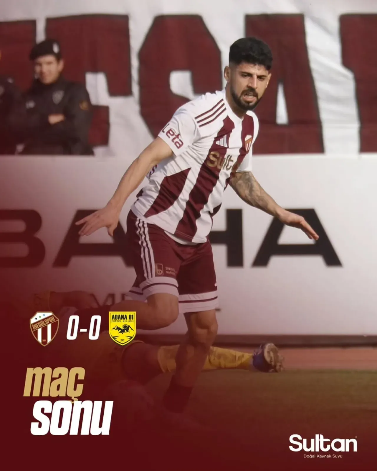 Sultan Su İnegölspor ile Adana 01 FK Arasında Golsüz Beraberlik Sultan Su İnegölspor ile Adana 01 FK Arasında Golsüz Beraberlik