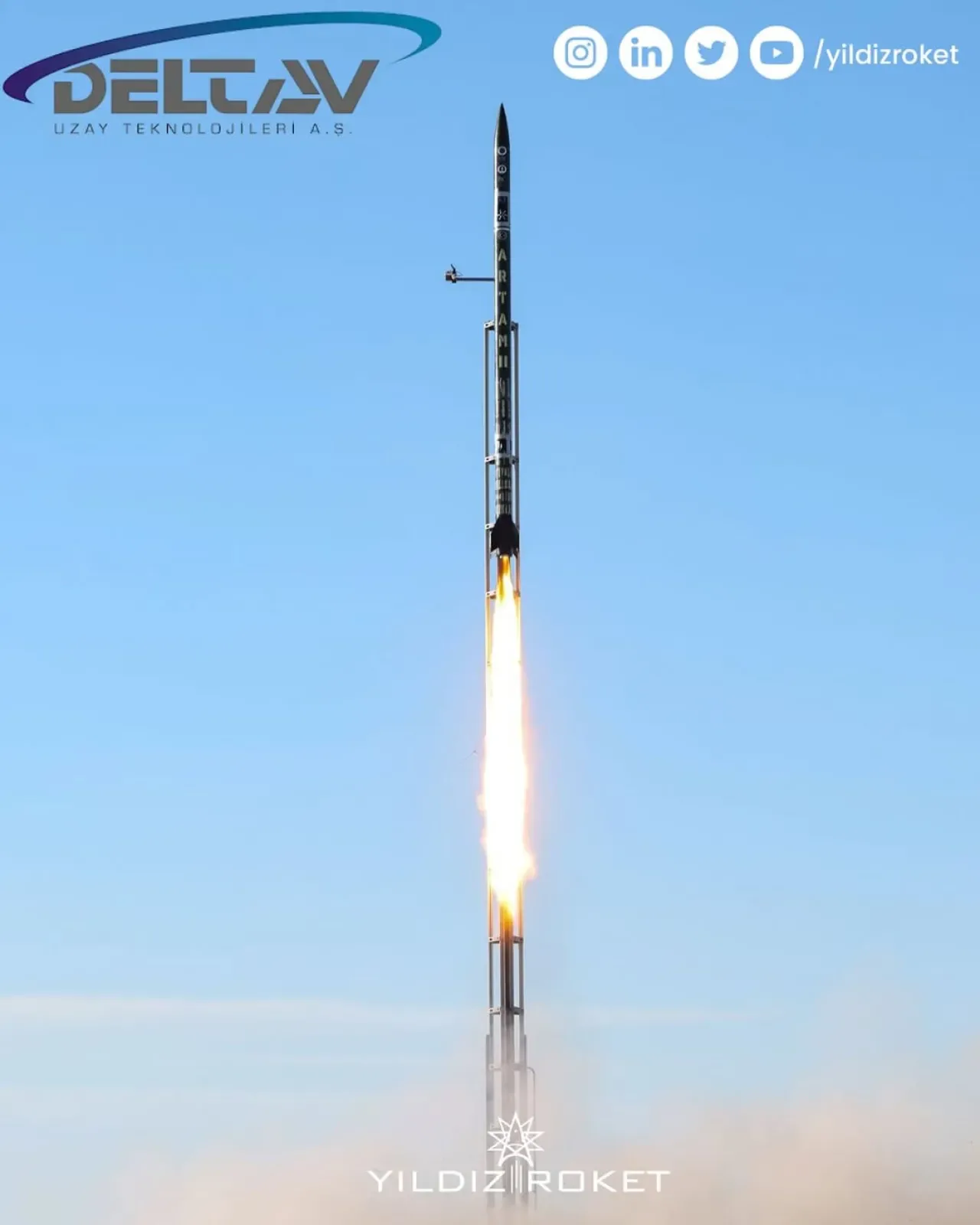 Yıldız Roket Takımı, DeltaV Uzay'a Teşekkür Etti Yıldız Roket Takımı, DeltaV Uzay'a Teşekkür Etti
